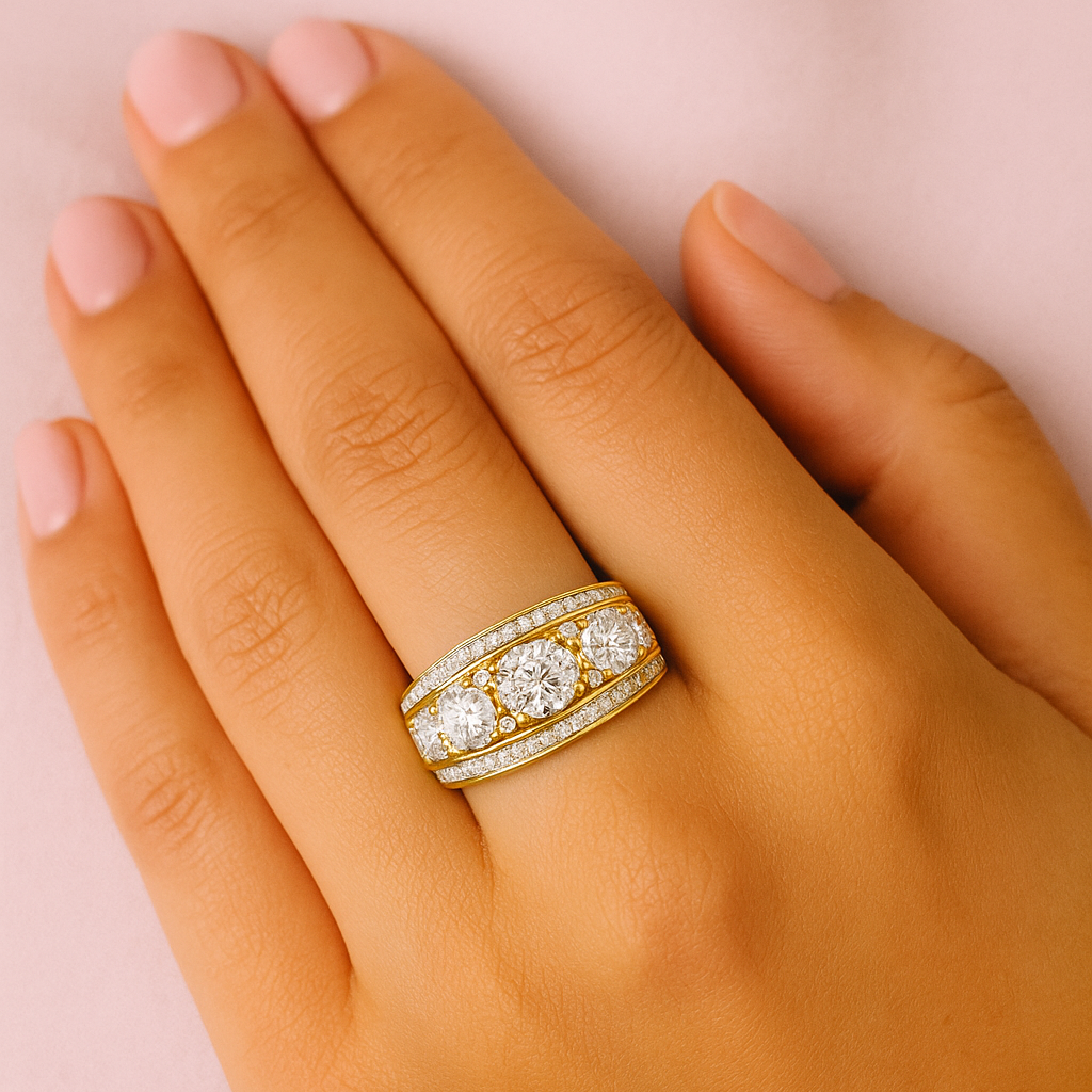 9ct 3.00ct lab grown diamond ring