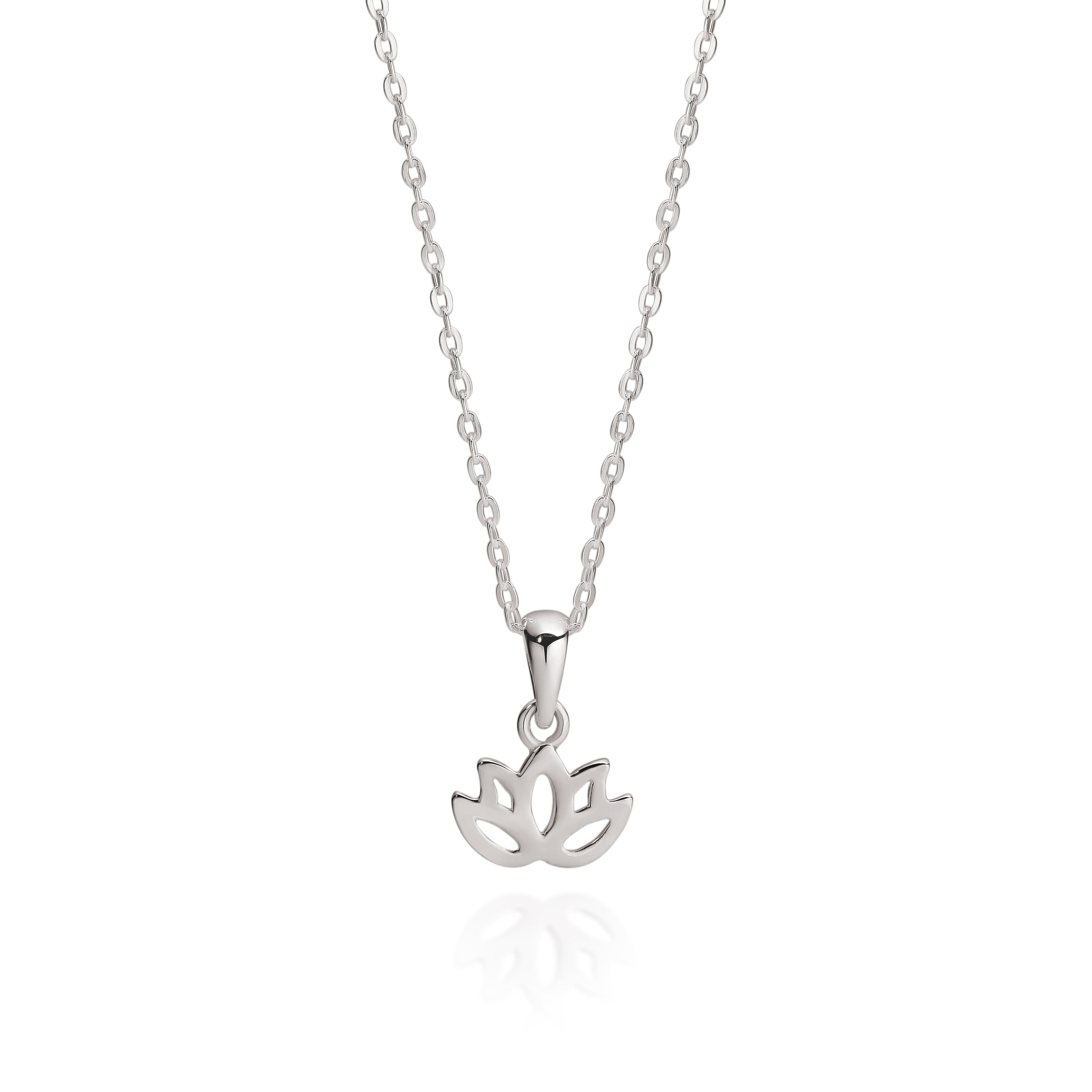 Sterling Silver lotus necklace
