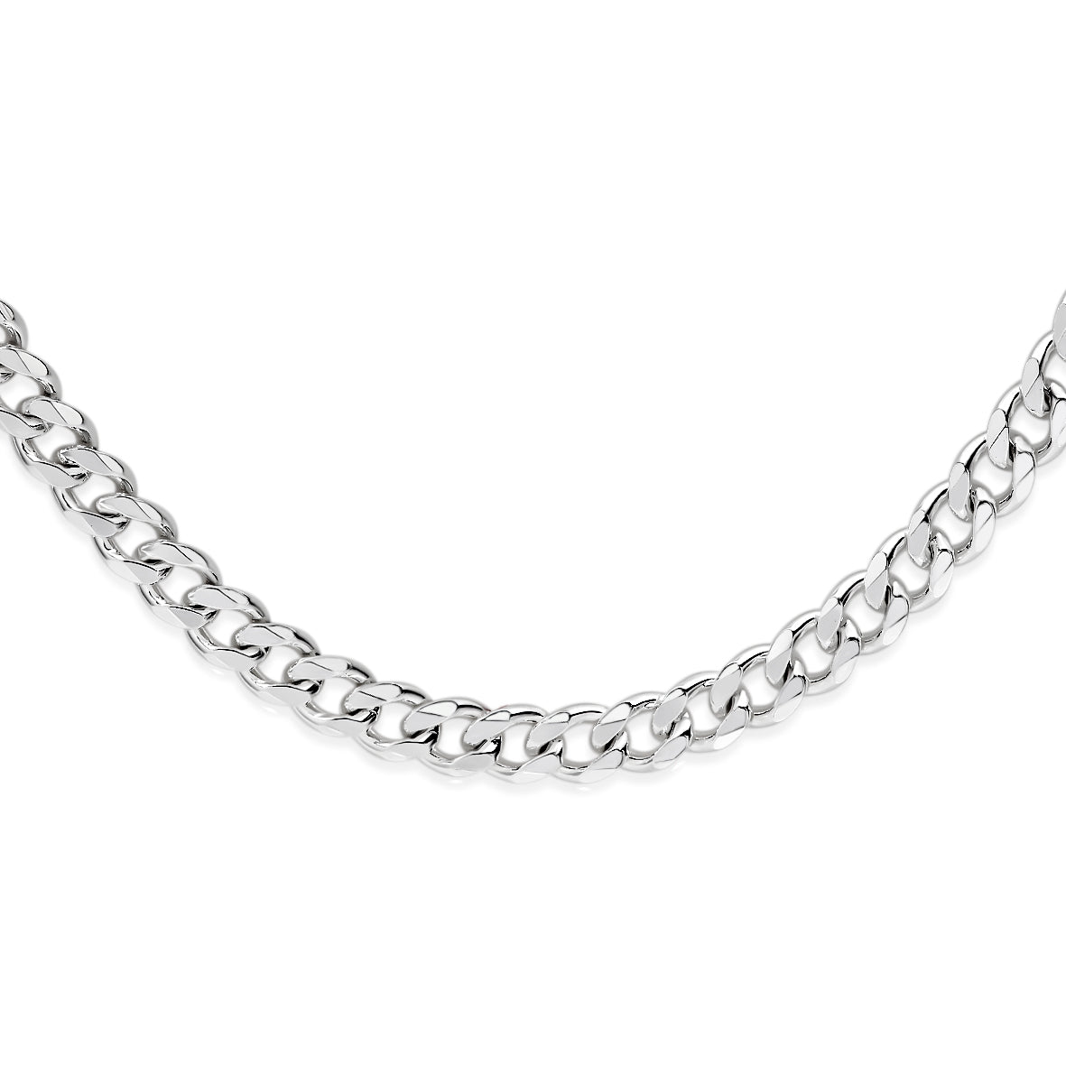 Sterling silver 120 gauge curb chain 60cm