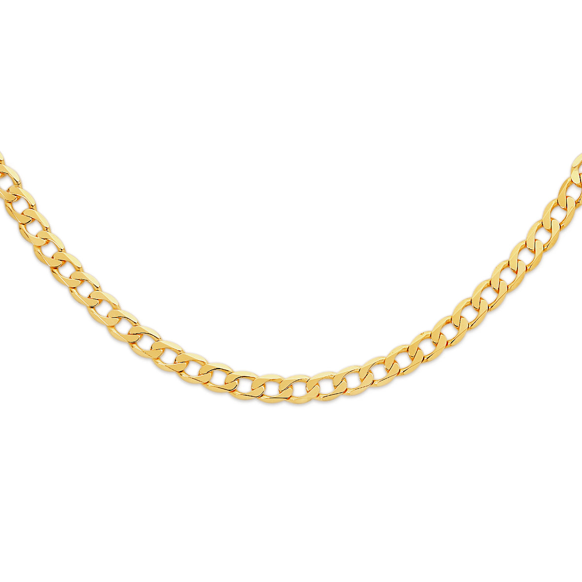 9ct gold 150 gauge curb chain 56cm