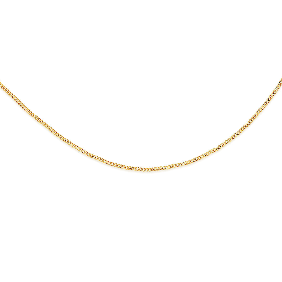 9ct gold 22 gauge curb chain 46cm