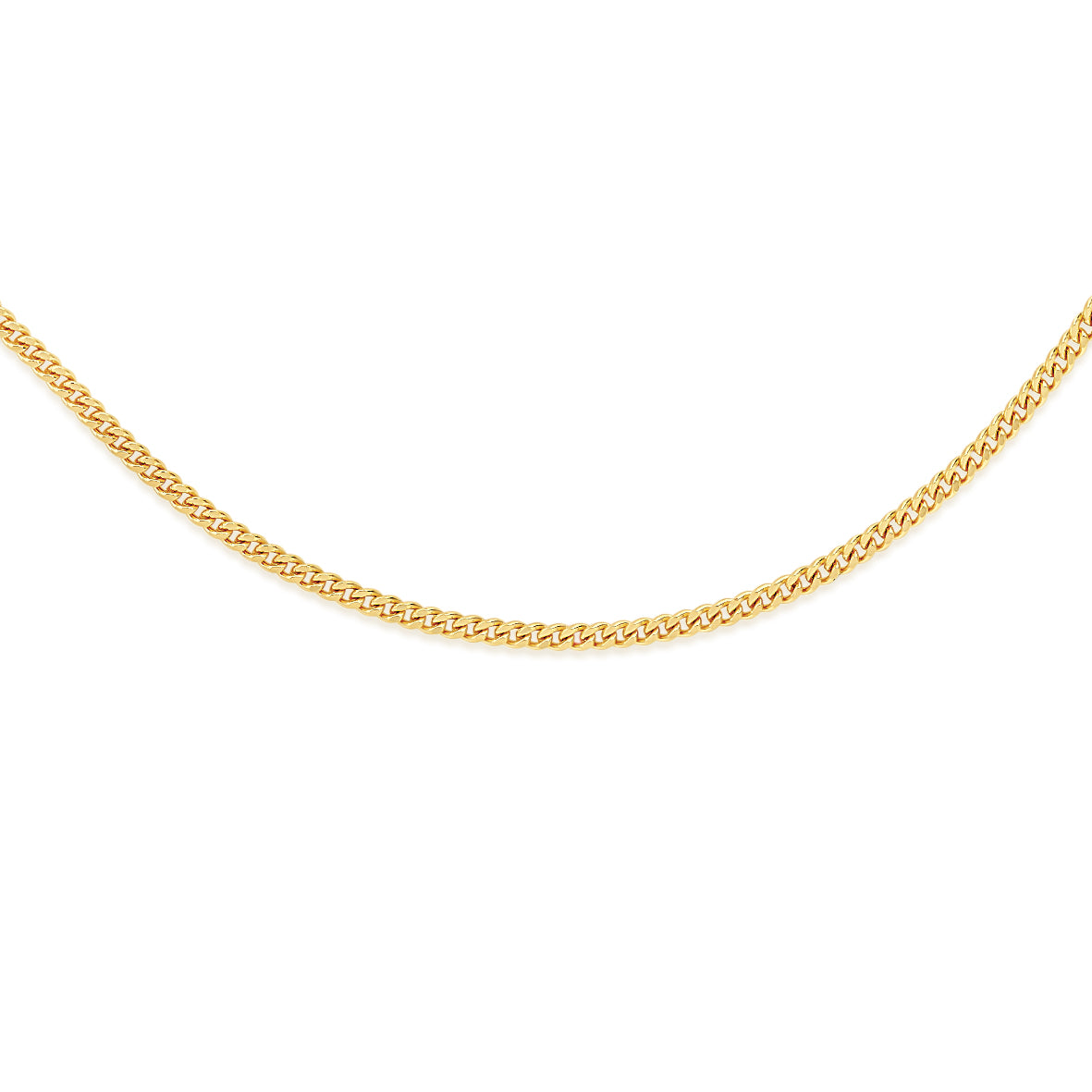 9ct gold 45 gauge curb chain 61cm
