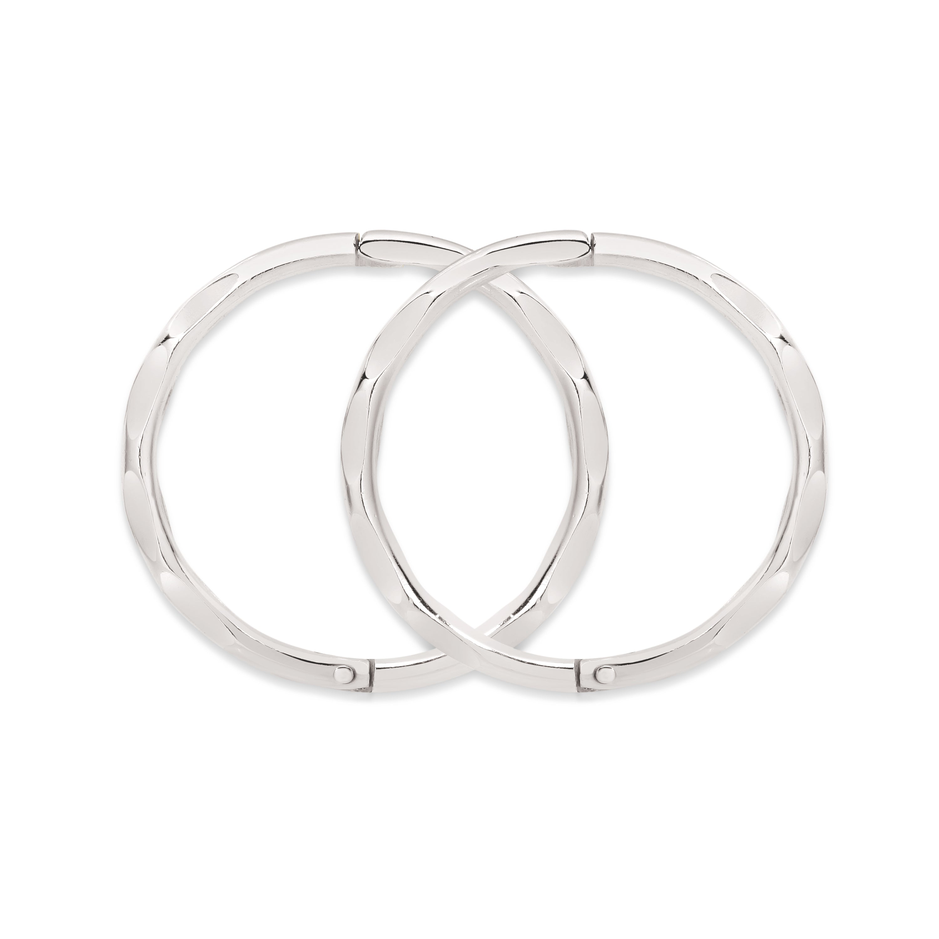 Sterling silver medium faceted sleepers