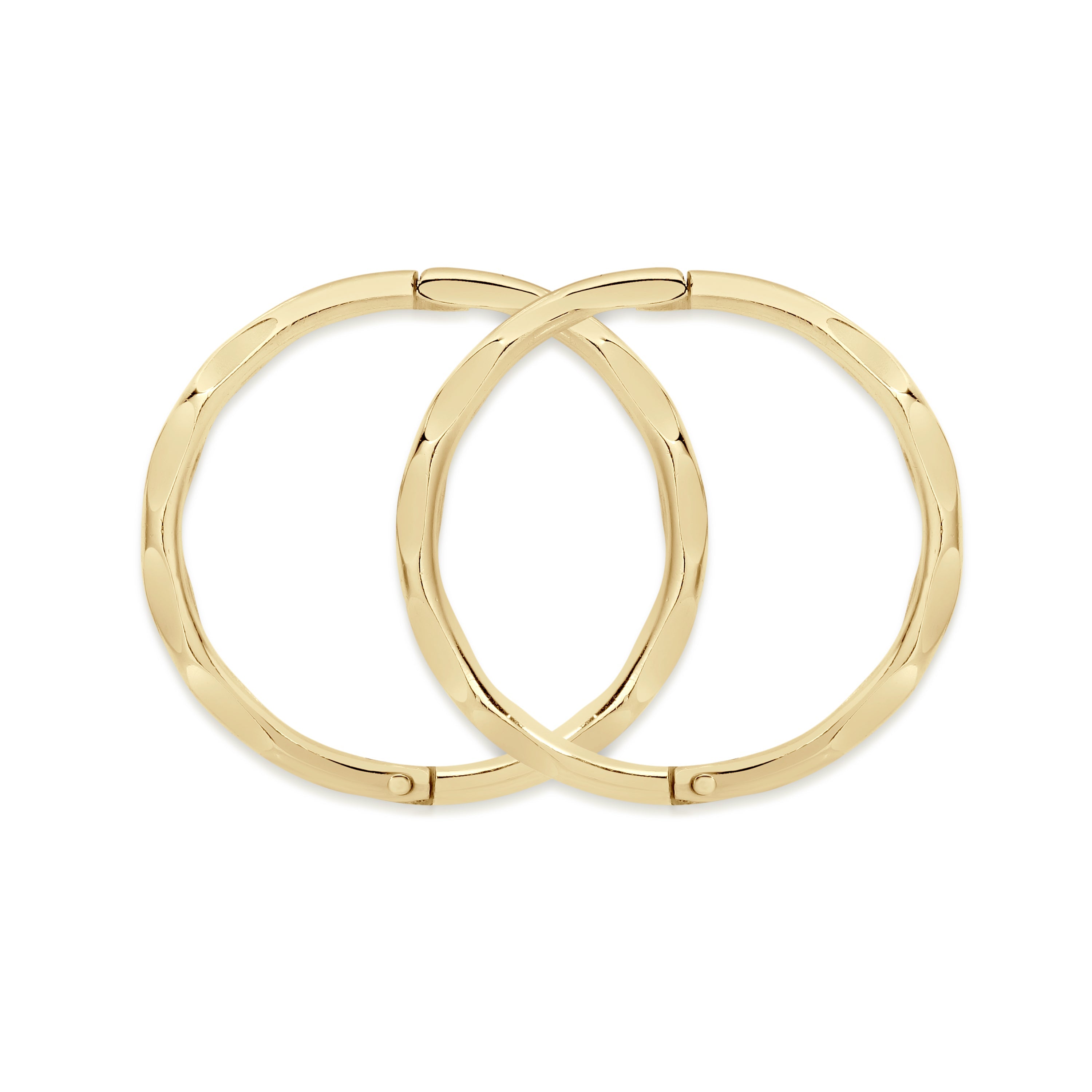 9ct gold medium faceted gold sleepers