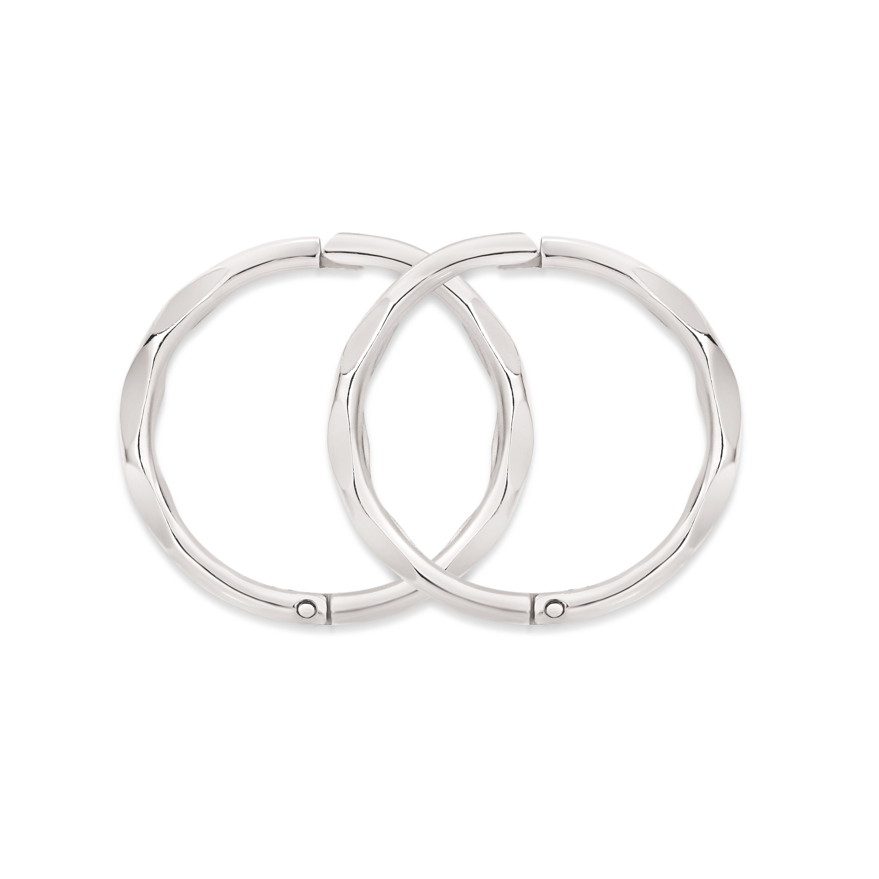 Sterling silver small faceted sleepers