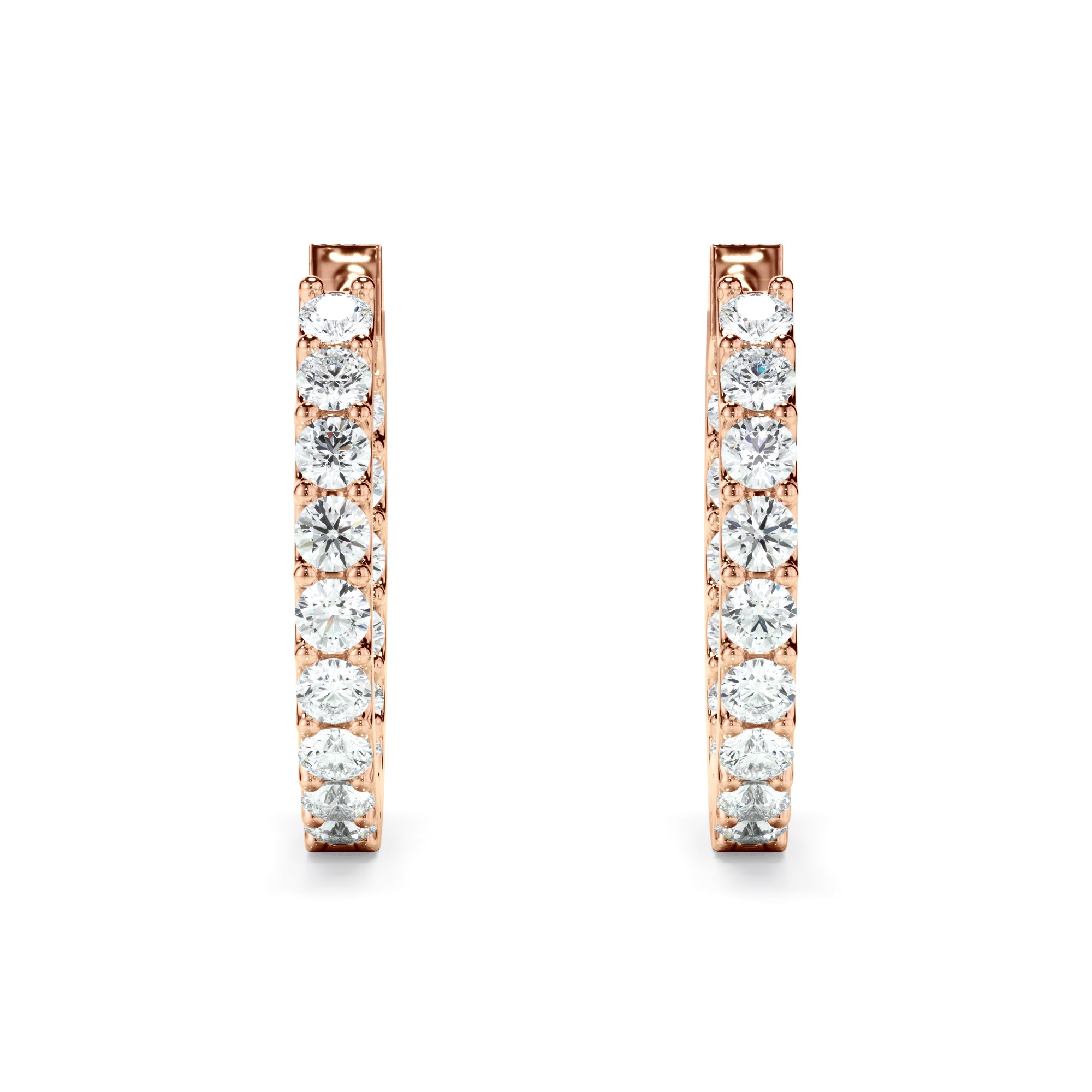 18k Gold 1.0ct LAB Diamond Huggies