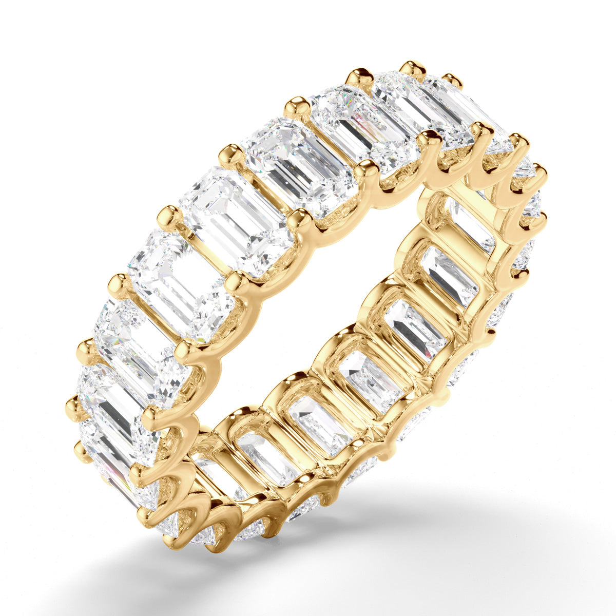 Emerald Cut Diamond Eternity Ring