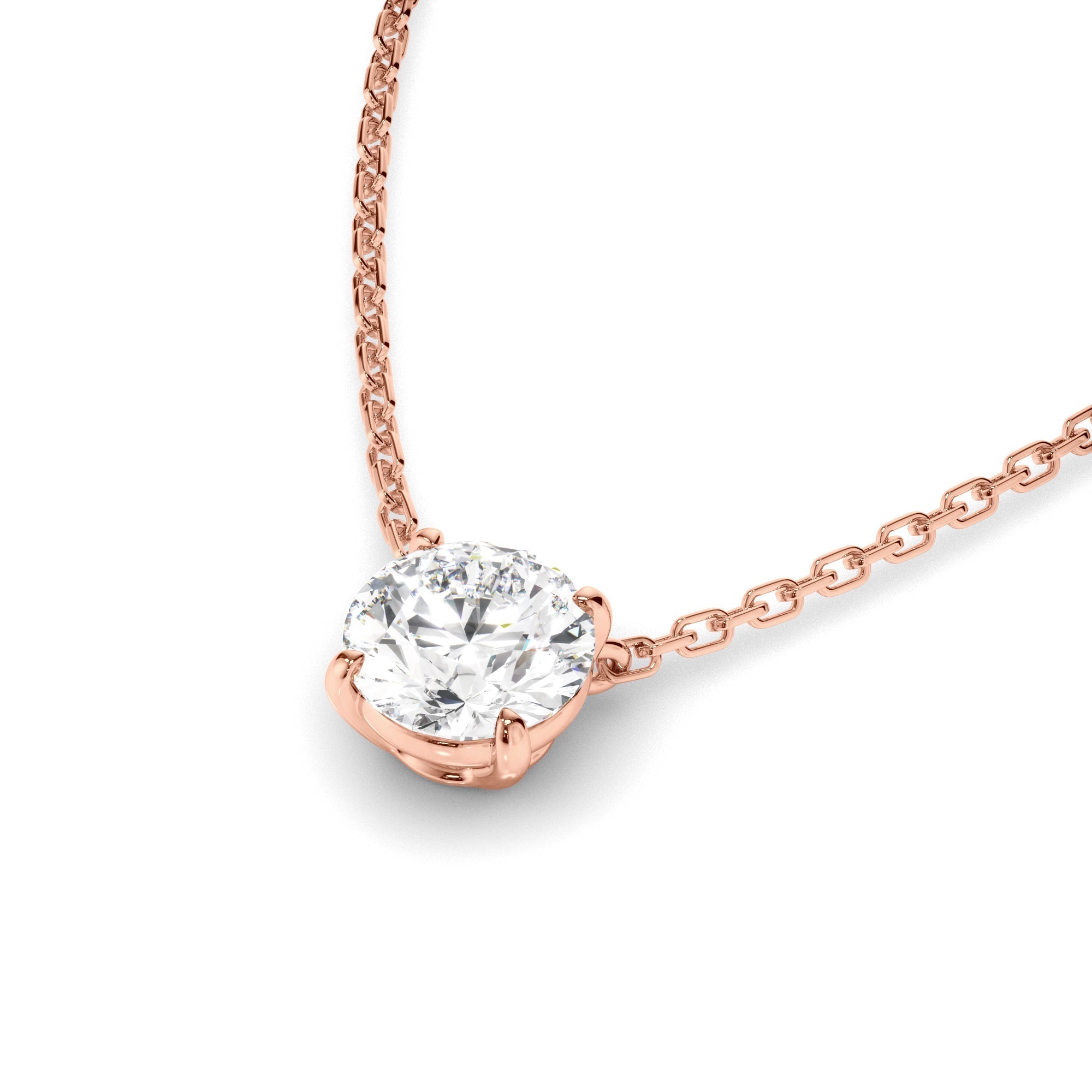 Round Brilliant Cut Diamond Necklet