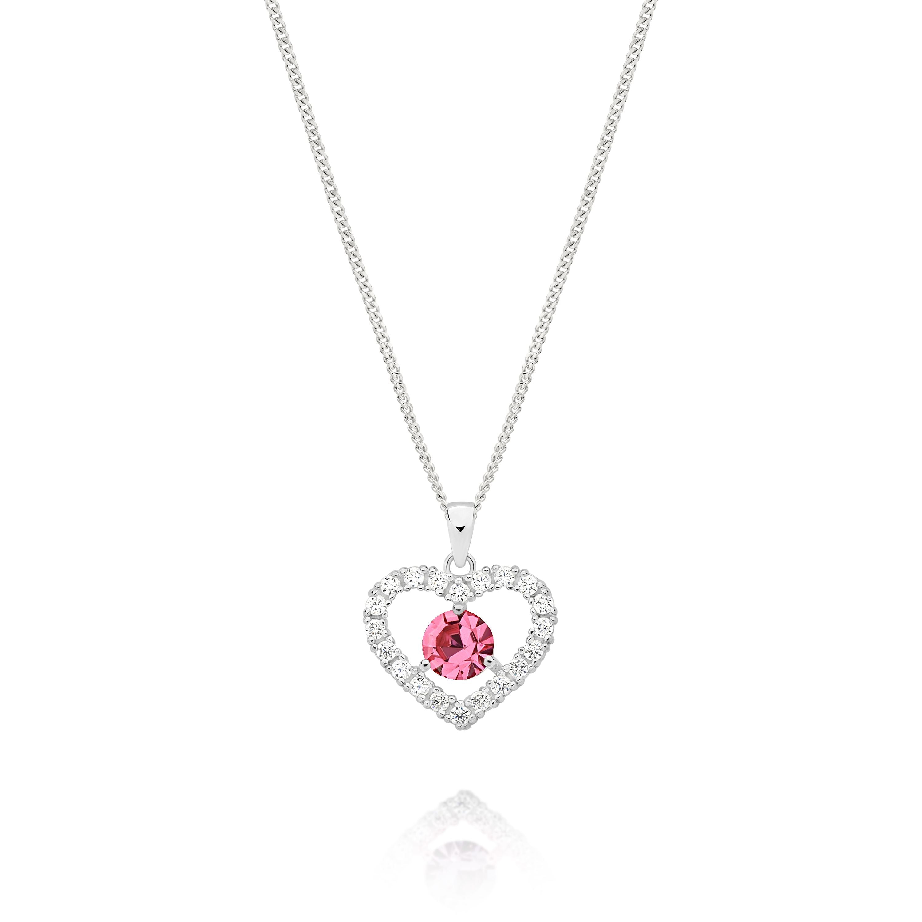 Sterling Silver OCTOBER Birthstone Pendant