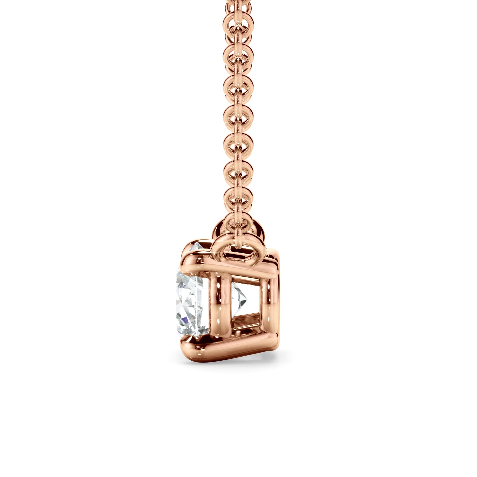 Forget me Not 9k Rose Gold 0.50ct LAB Diamond Necklet