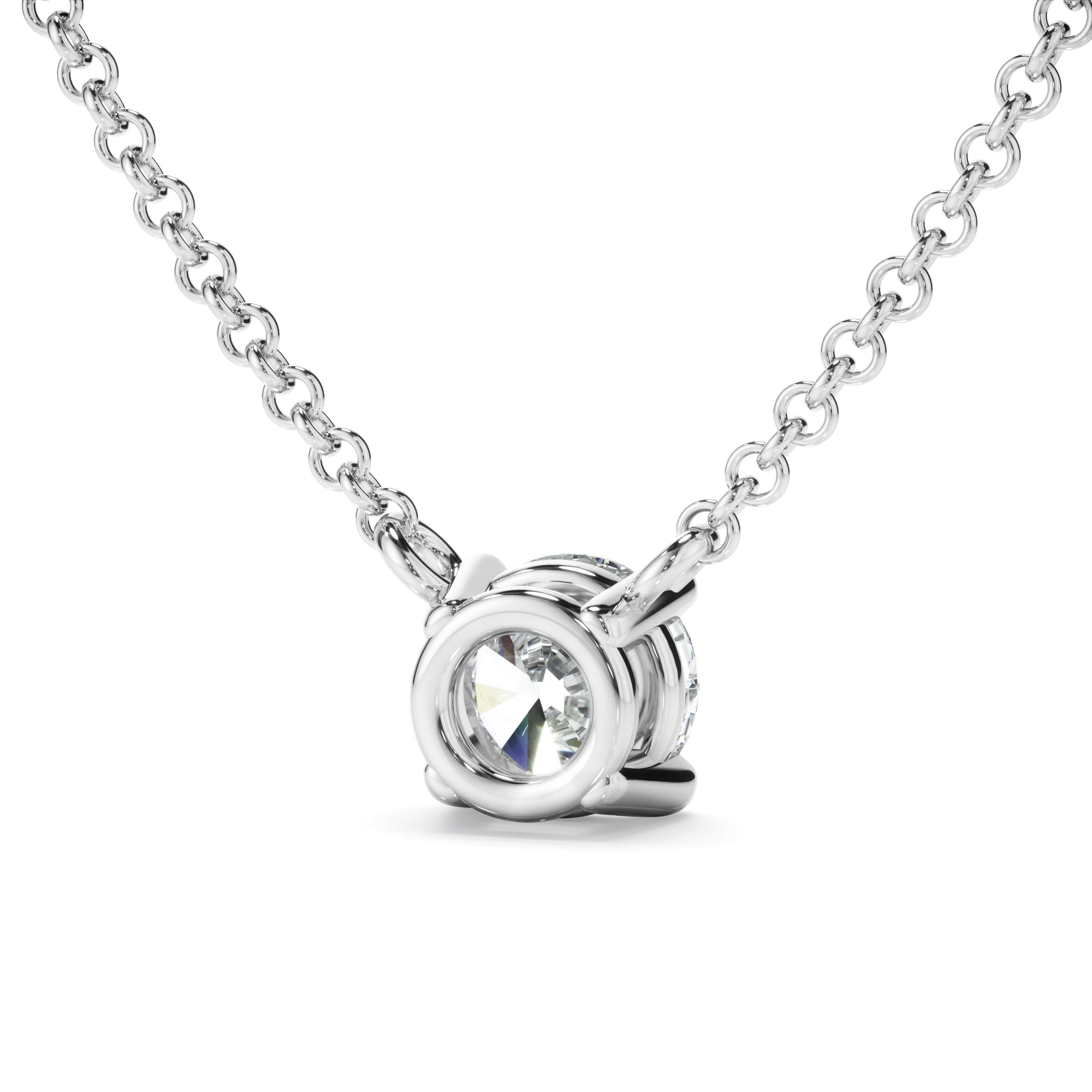 Forget me Not 9k White Gold 0.50ct LAB Diamond Necklet