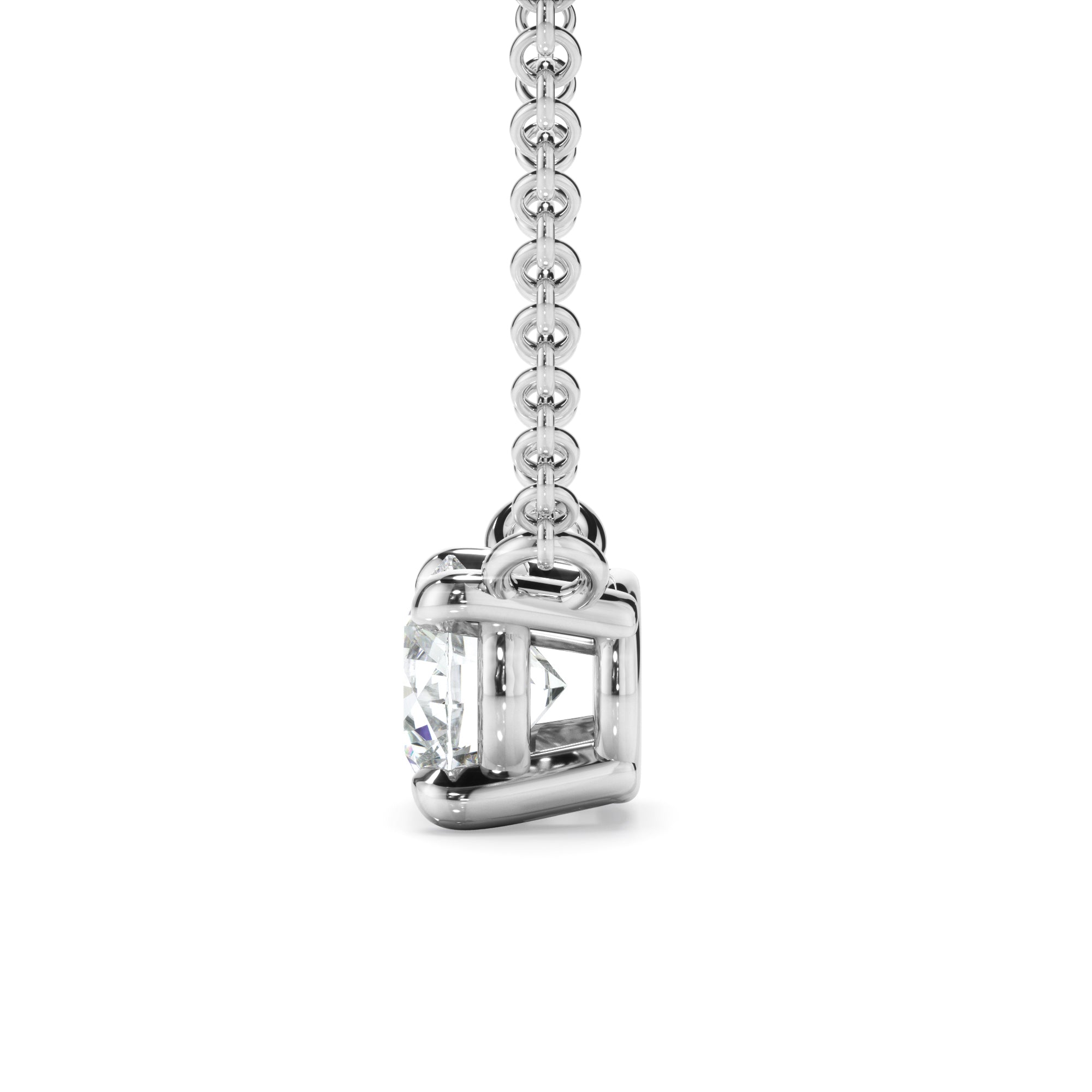 Forget me Not 9k White Gold 0.50ct LAB Diamond Necklet