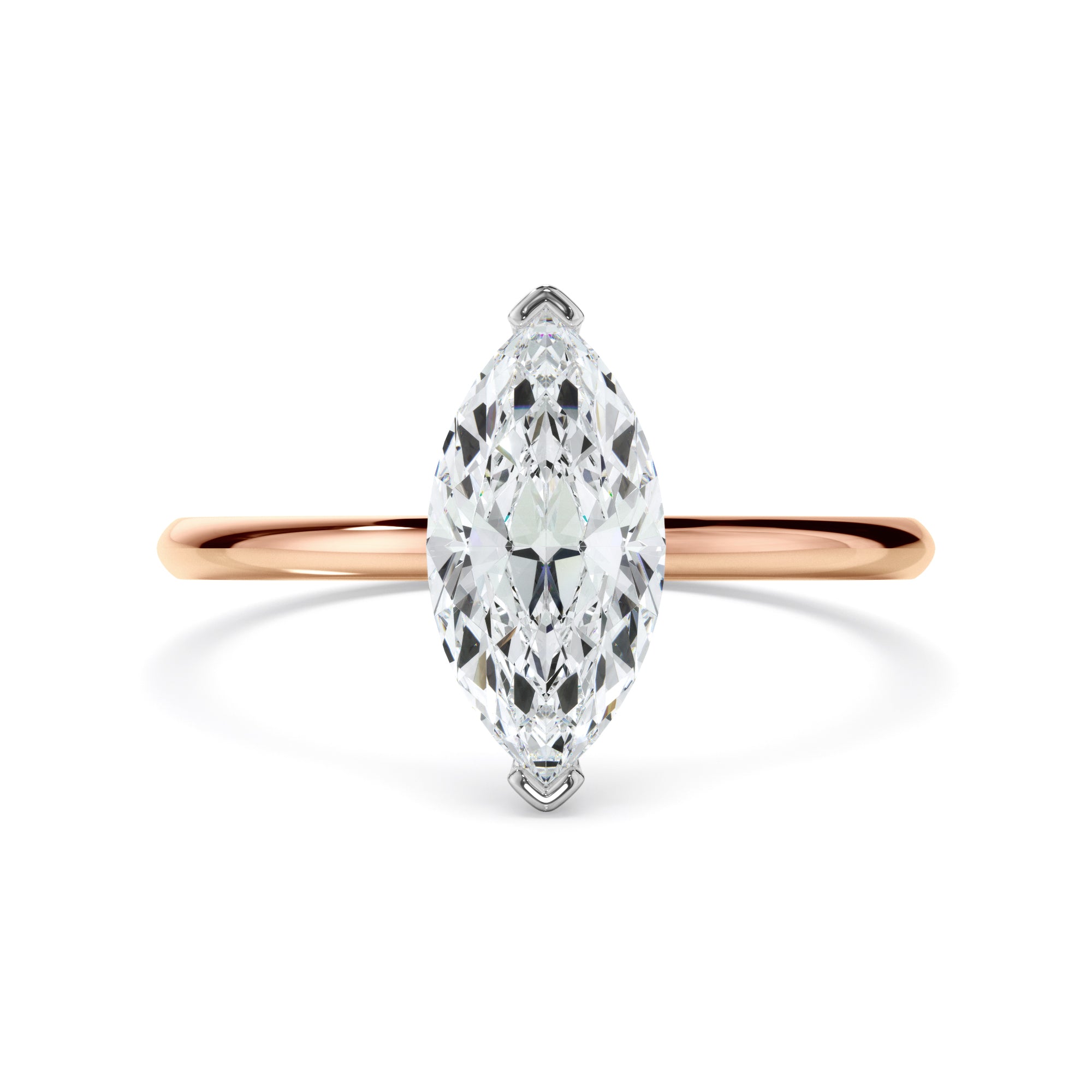 Marquise Cut Diamond Solitaire Engagement Ring