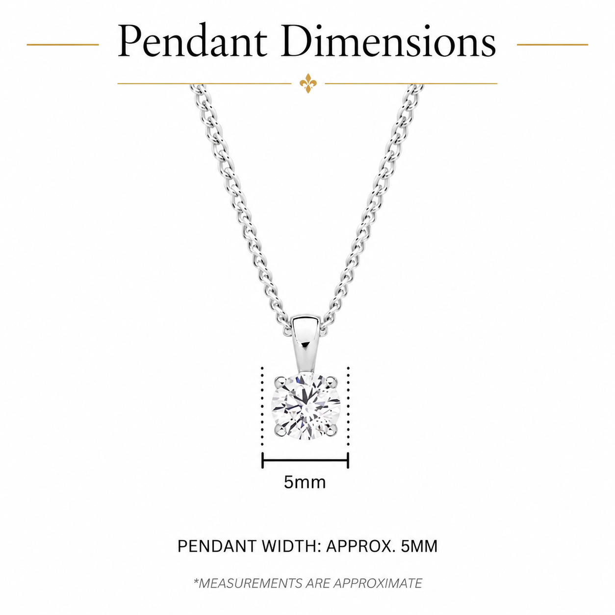 9ct White Gold 0.50ct Lab Grown Diamond Pendant