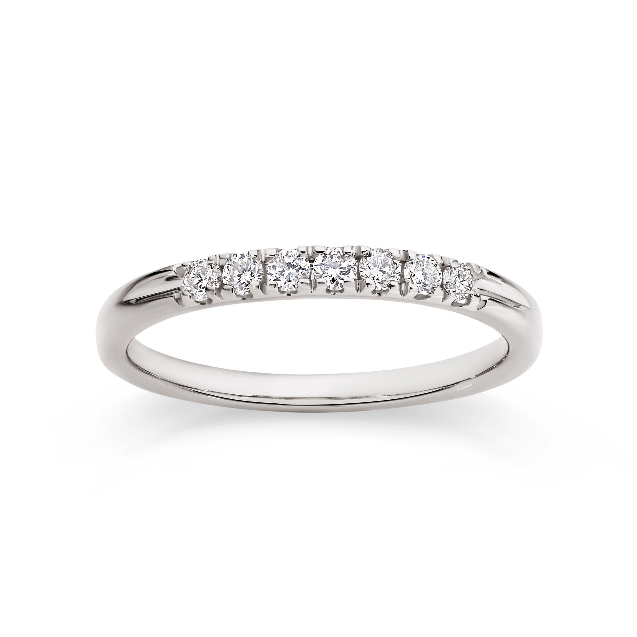 9ct white gold 0.25ct diamond ring