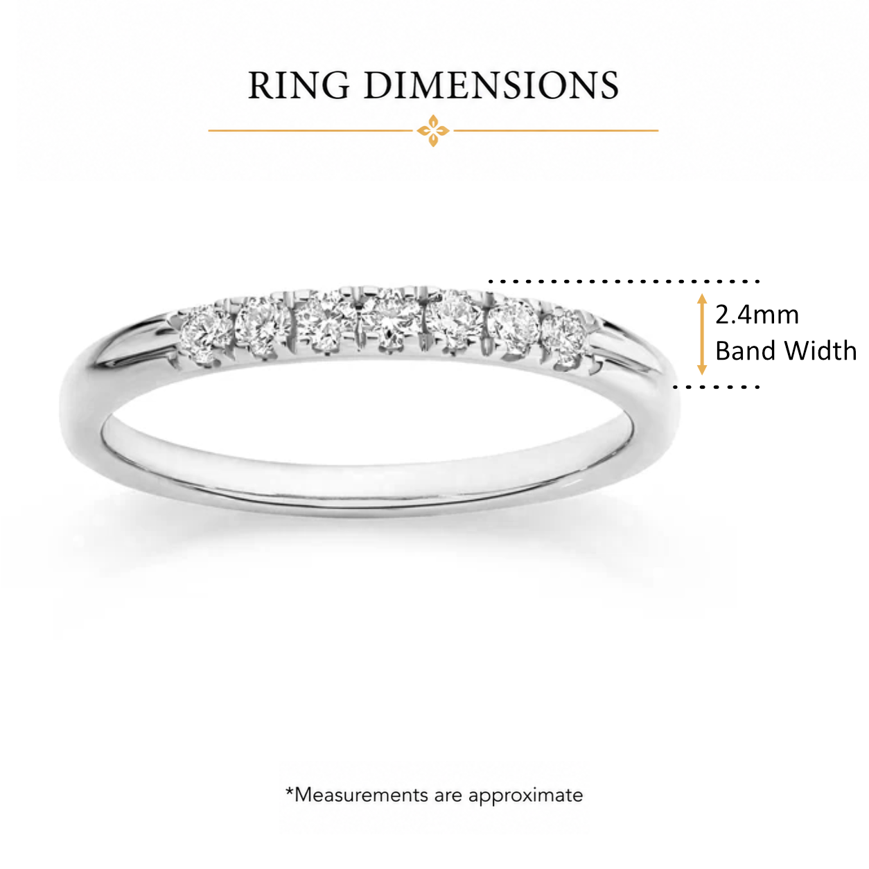 9ct white gold 0.25ct diamond ring