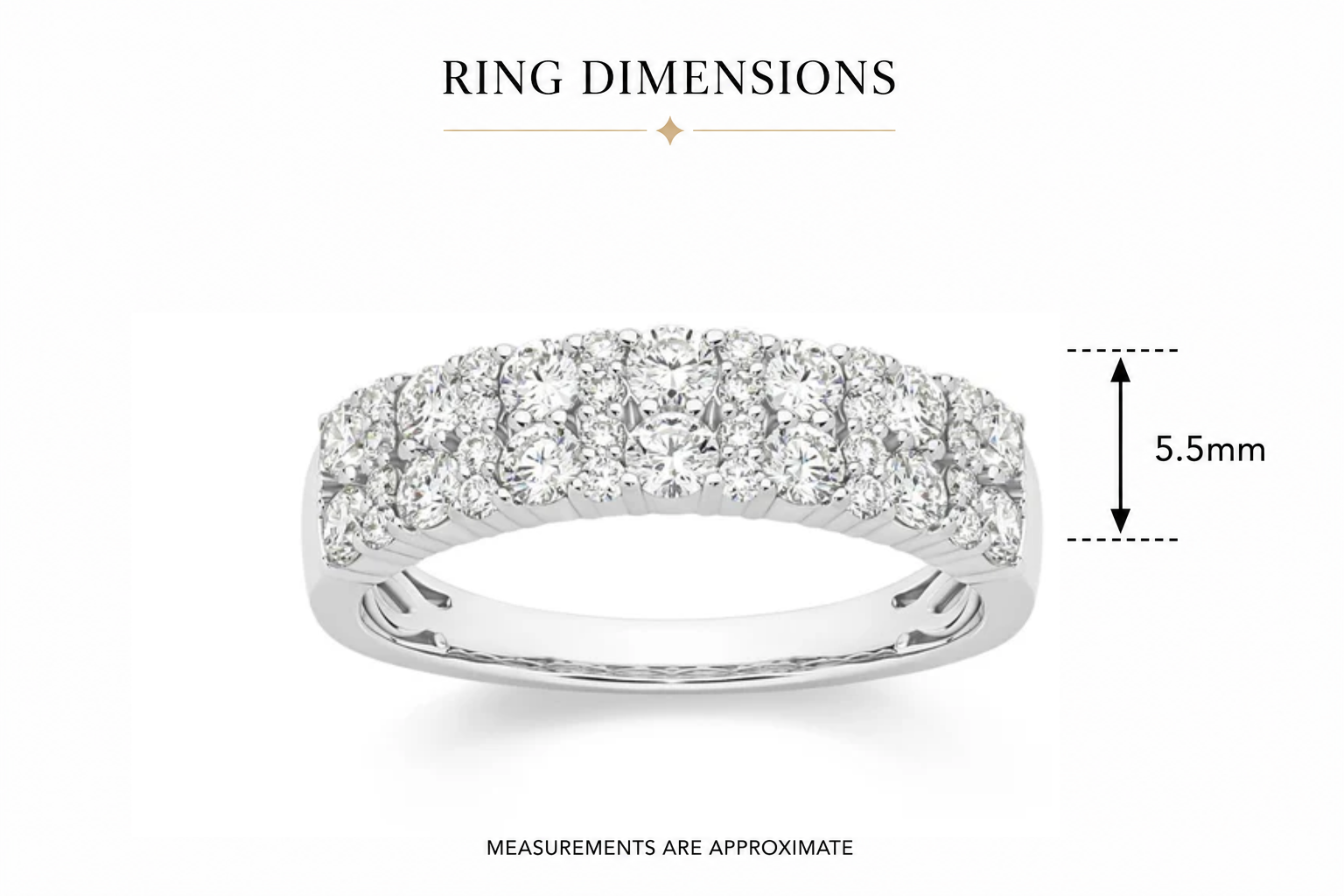 9ct white gold 1.00ct lab grown diamond ring