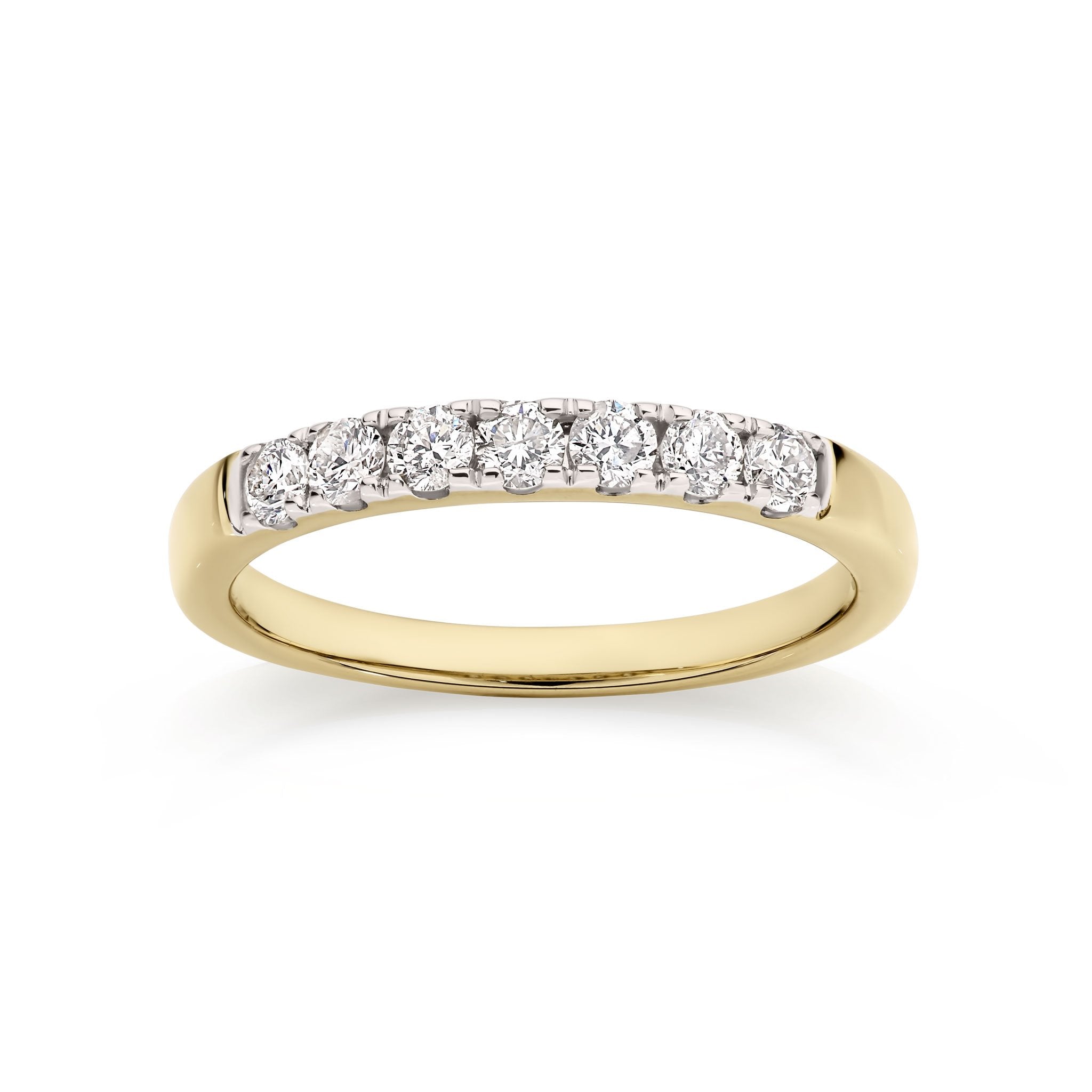 9ct yellow gold 0.52ct diamond ring
