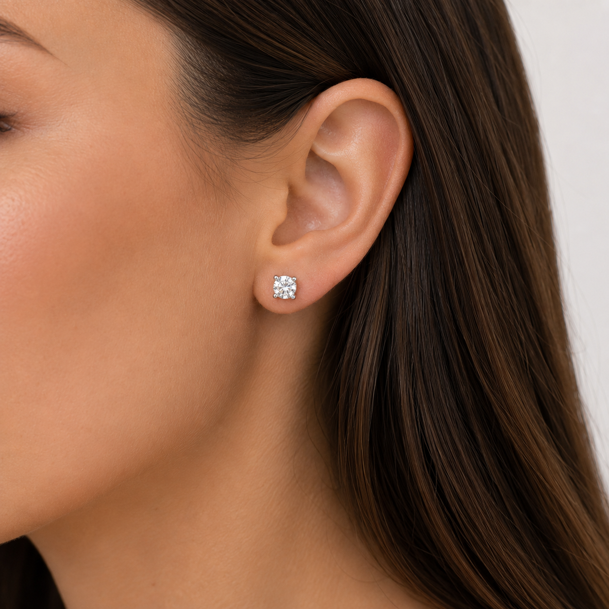 9ct yellow gold 2.00ct lab grown diamond studs