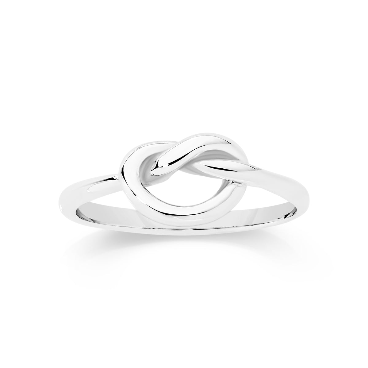 Sterling Silver polished knot ring