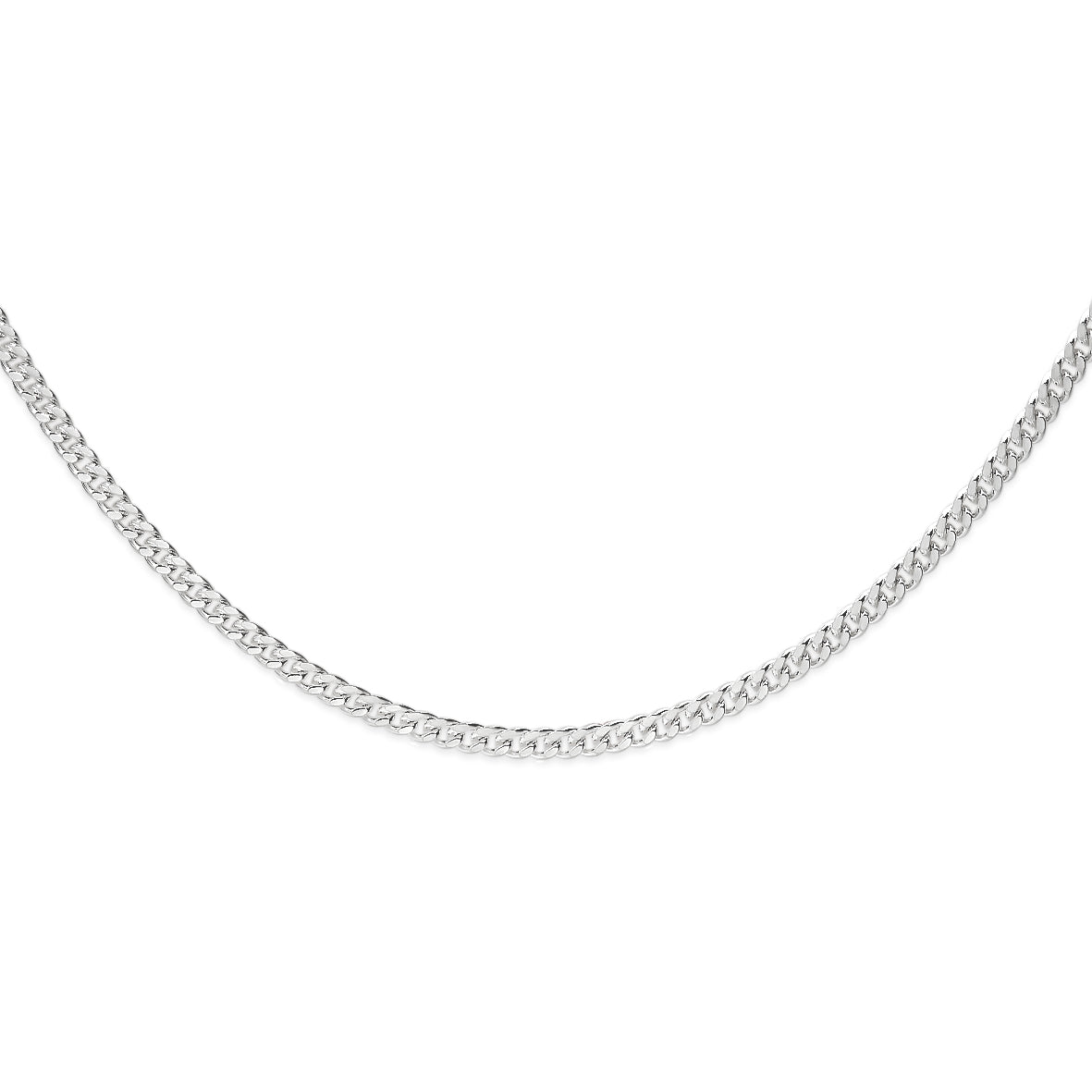 Sterling silver 50 gauge curb chain 50cm