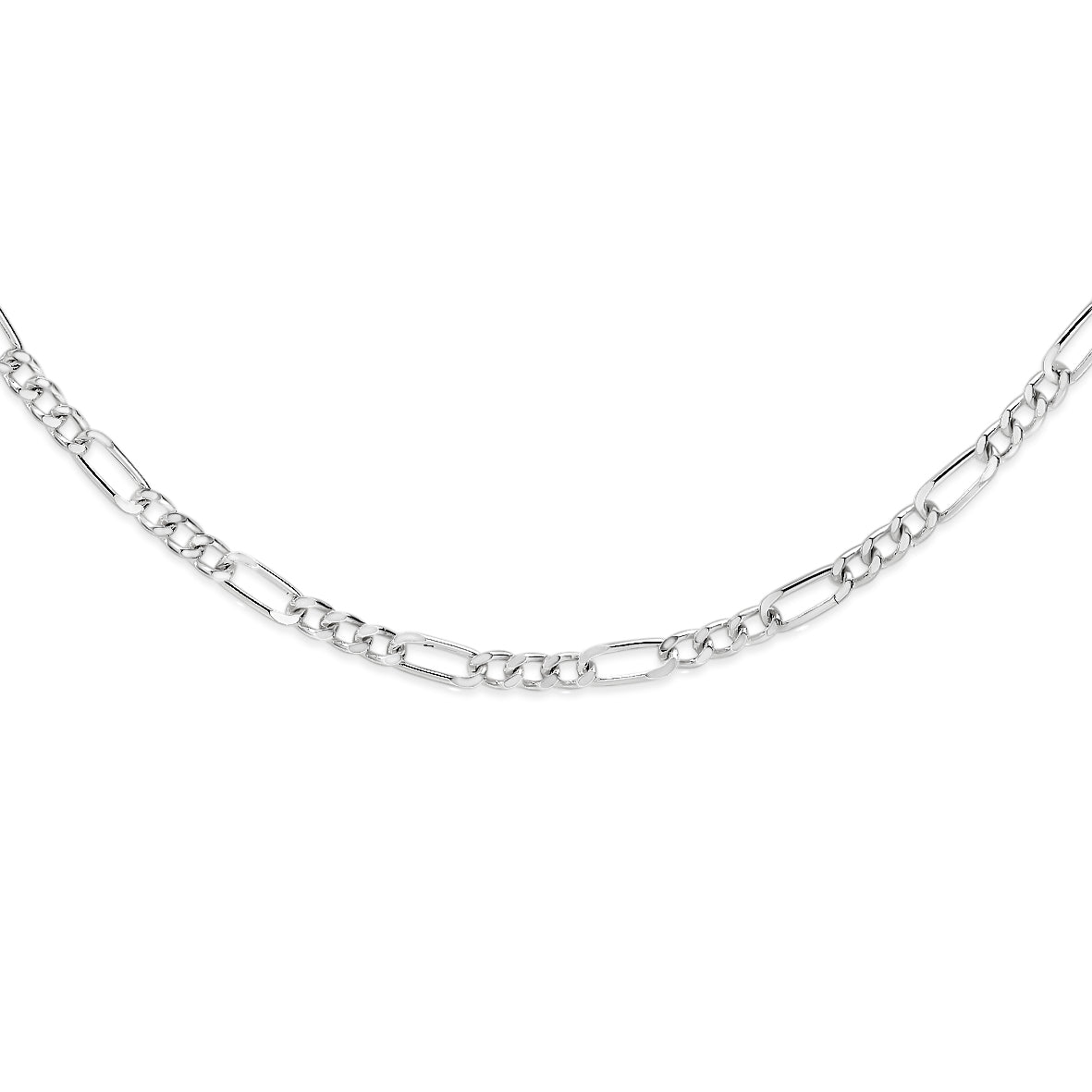 Sterling silver 60 gauge figaro 1:3 chain 45cm