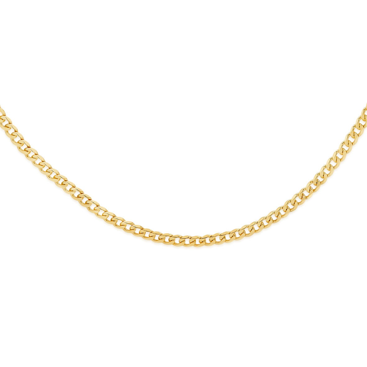 9ct gold 50 gauge curb chain 46cm
