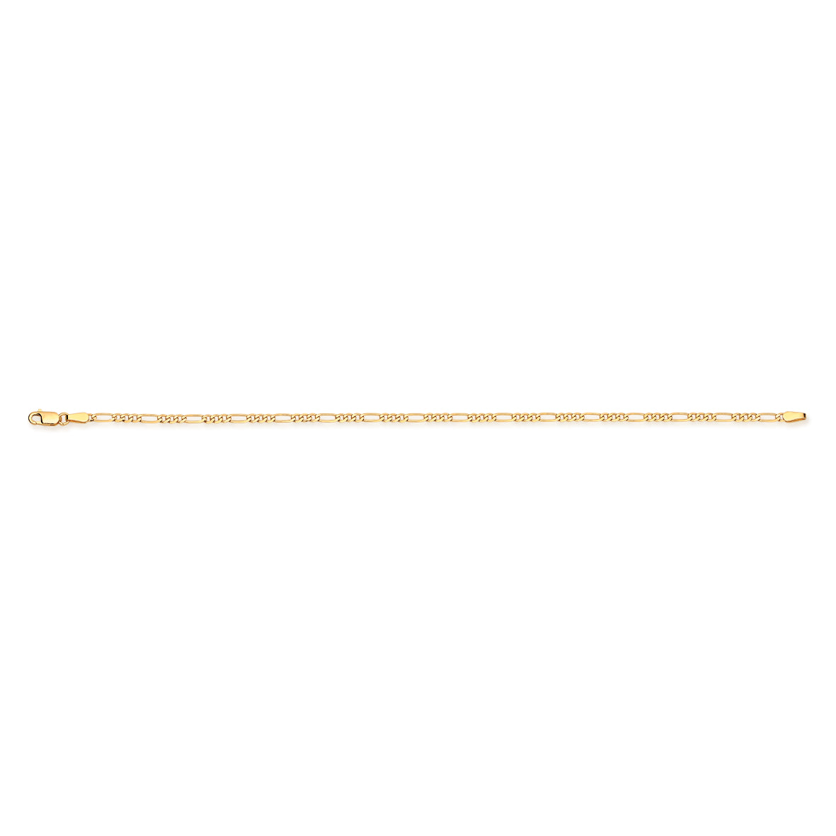 9ct gold figaro bracelet