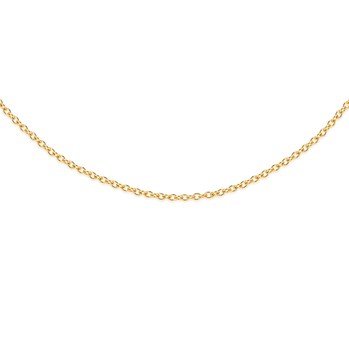9ct gold 30 gauge cable chain 41cm
