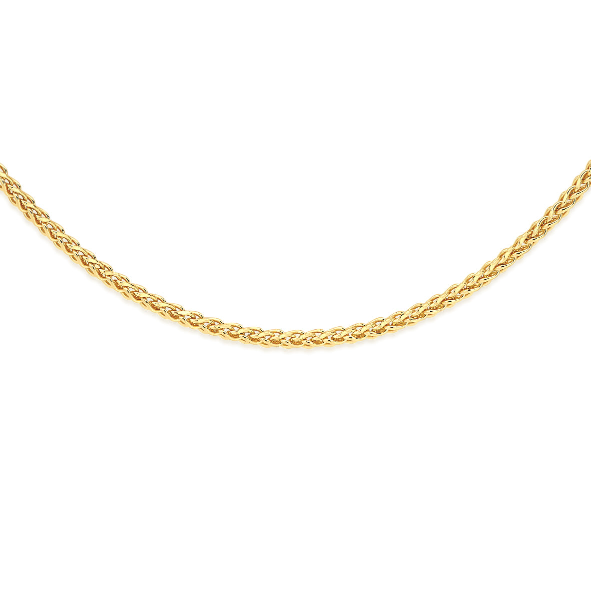 9ct gold 42 gauge wheat chain 46cm