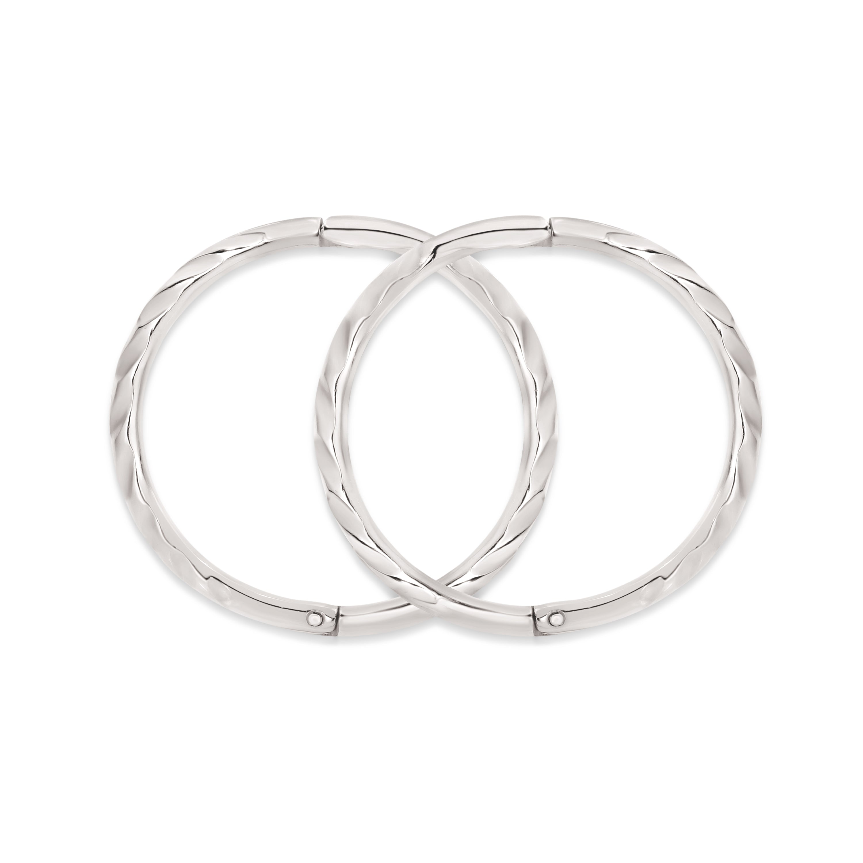 Sterling silver medium twist sleepers