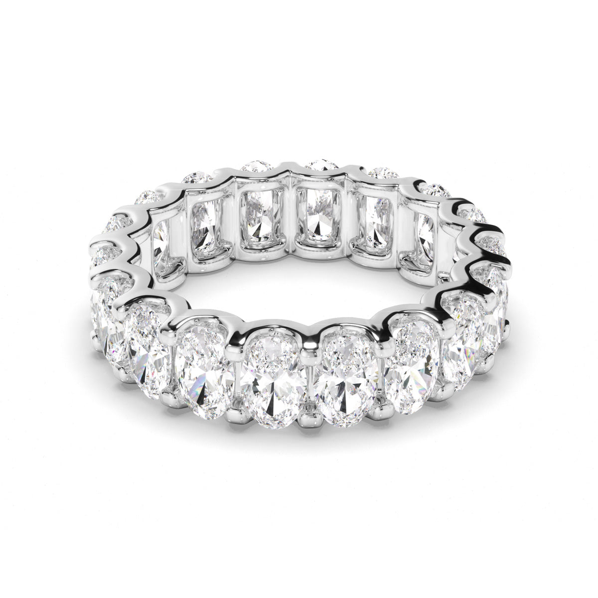 Oval Cut Diamond Eternity Ring