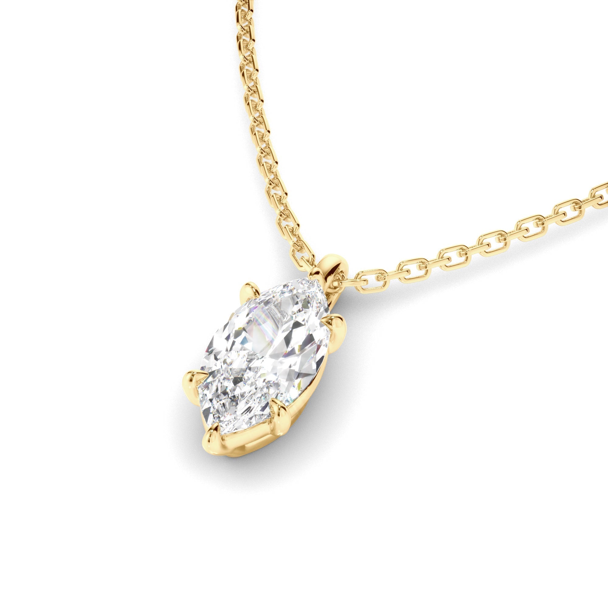 Marquise Cut Diamond Pendant