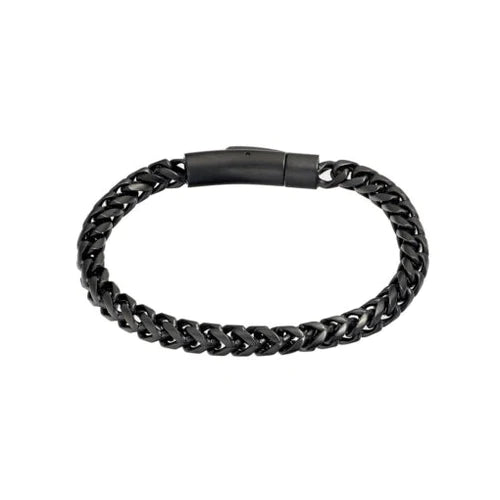 Stainless steel black bracelet