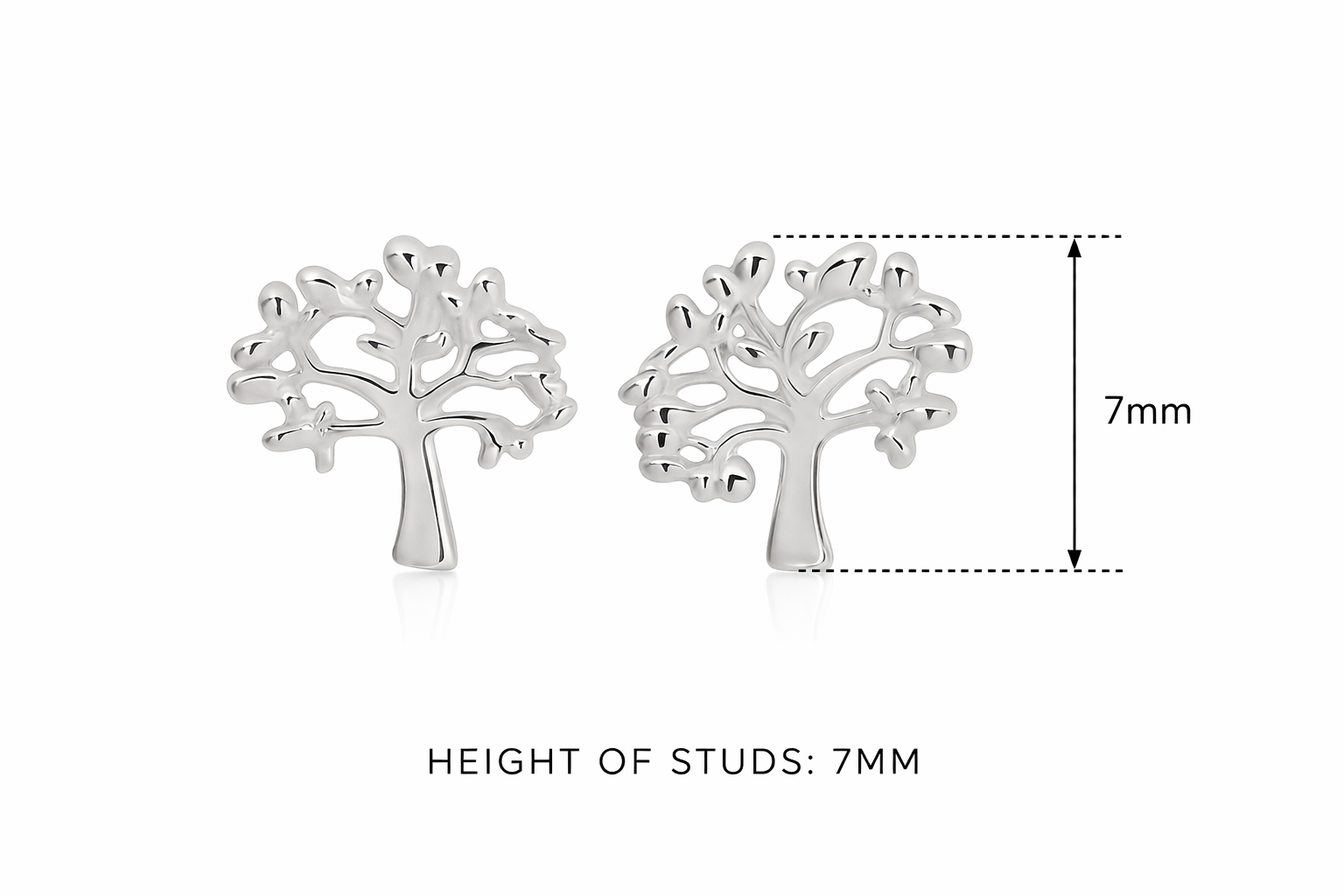 Sterling Silver tree of life studs