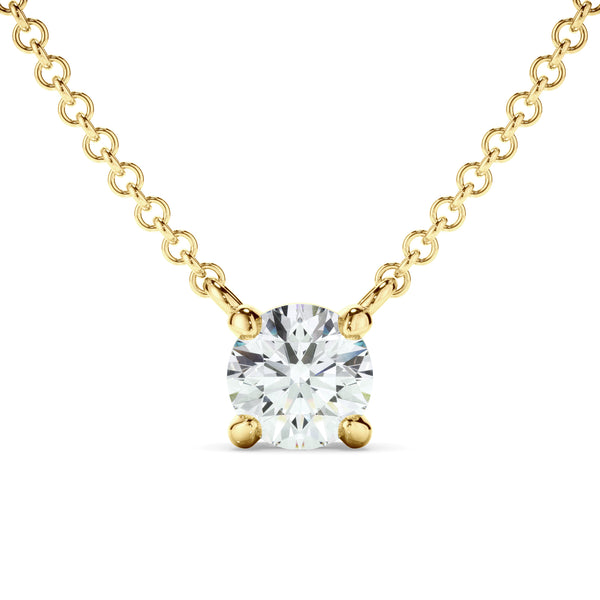 Forget me Not 9k Yellow Gold 0.50ct LAB Diamond Necklet