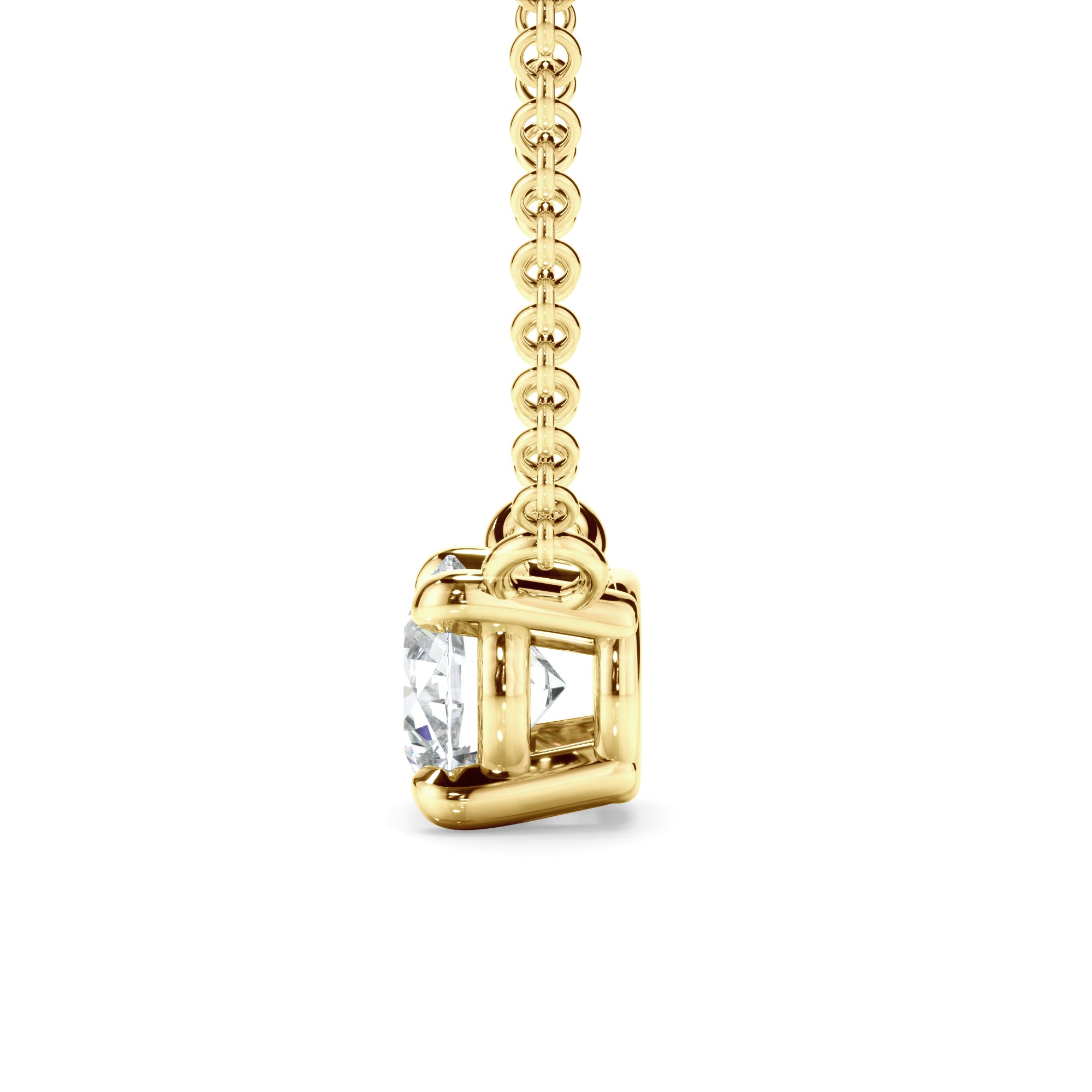 Forget me Not 9k Yellow Gold 0.50ct LAB Diamond Necklet