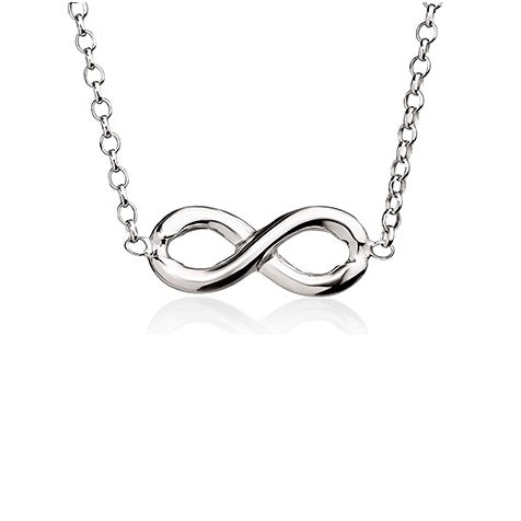 Silver infinity necklace