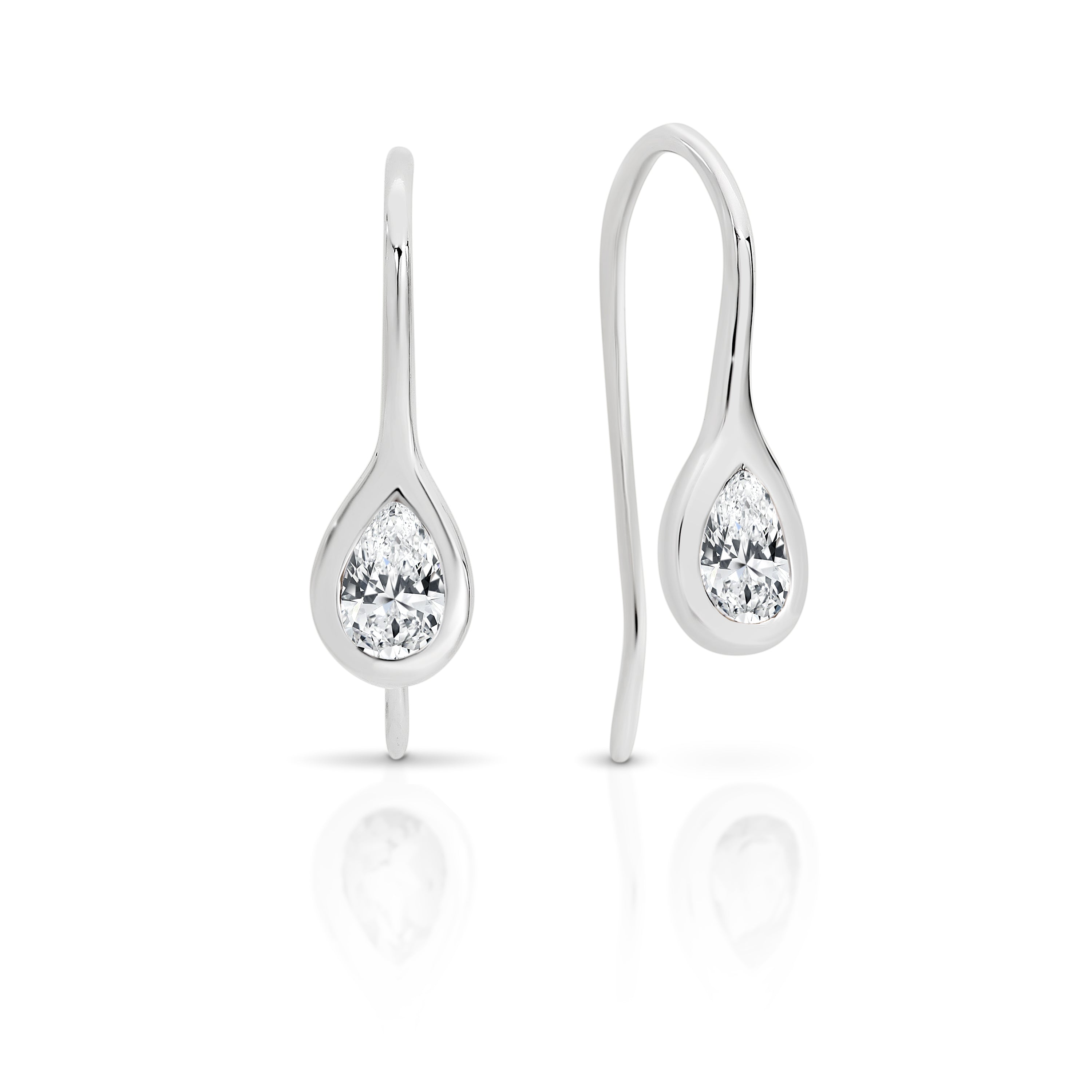 Silver cubic zirconia earrings