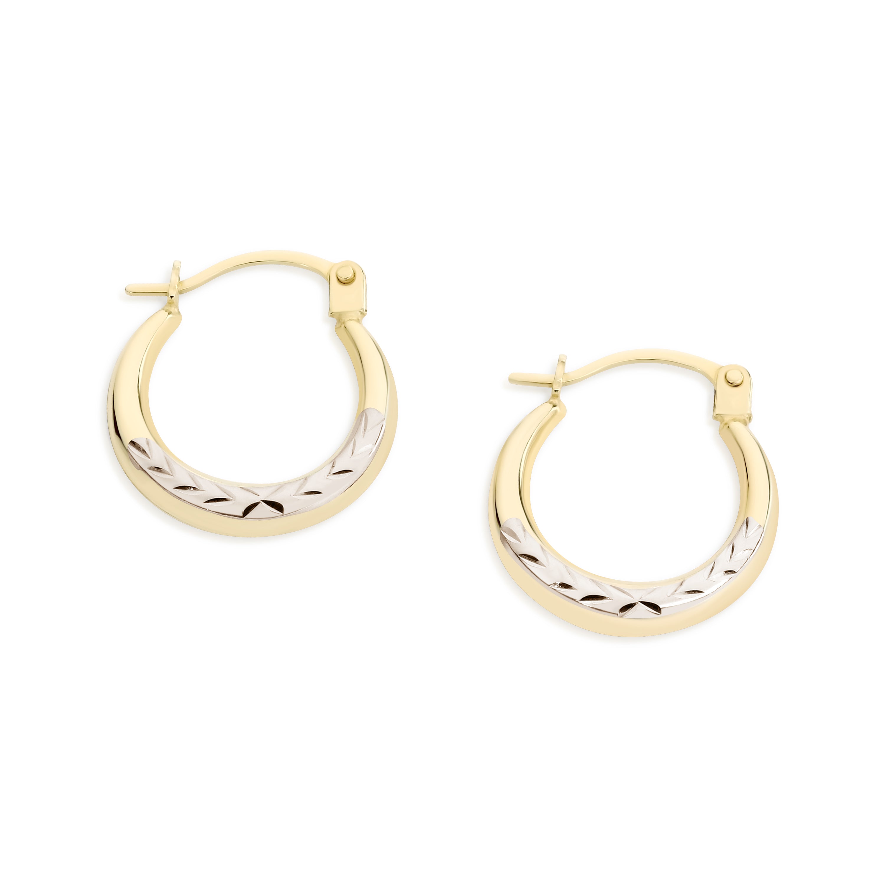 9ct gold hoops 10mm