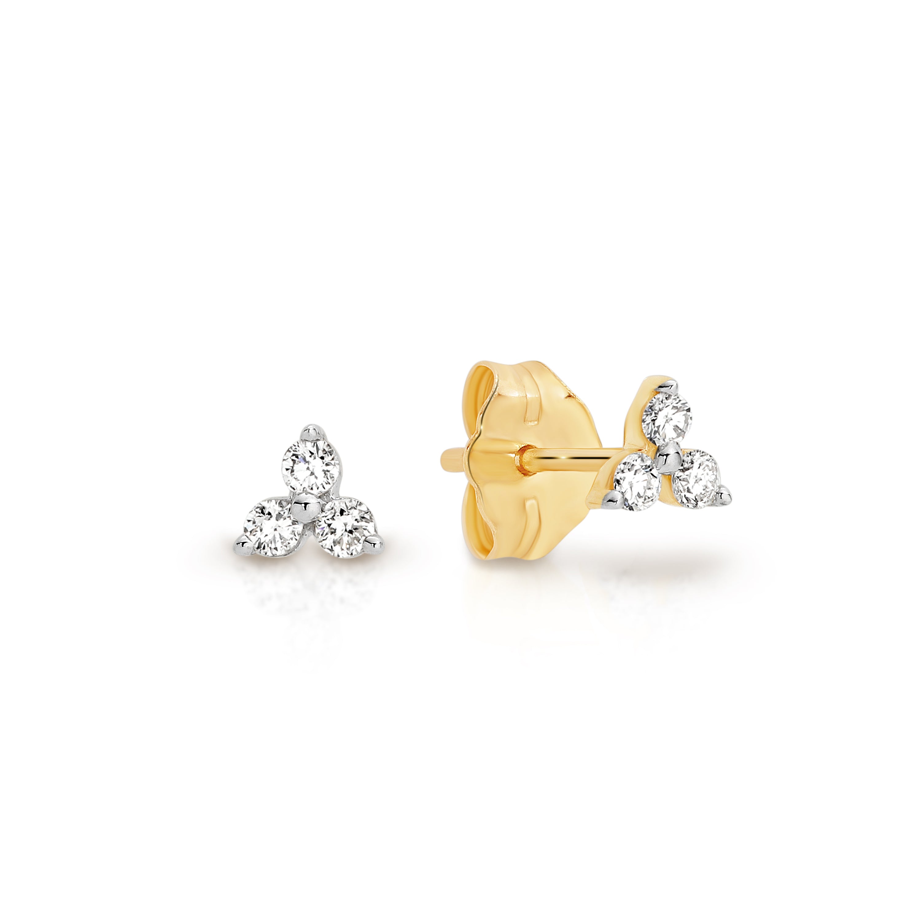 9ct 0.12ct diamond earrings