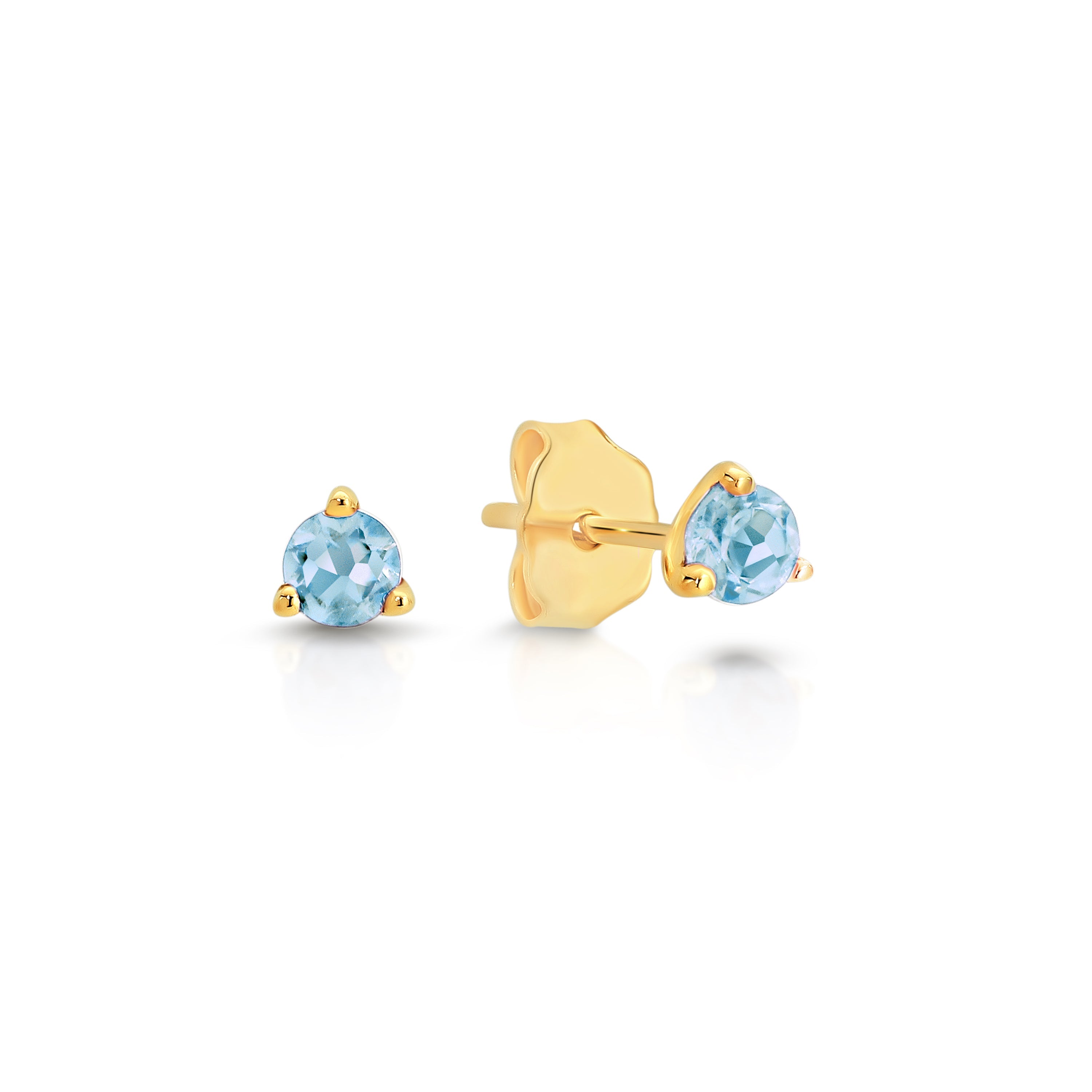 9ct aquamarine earrings