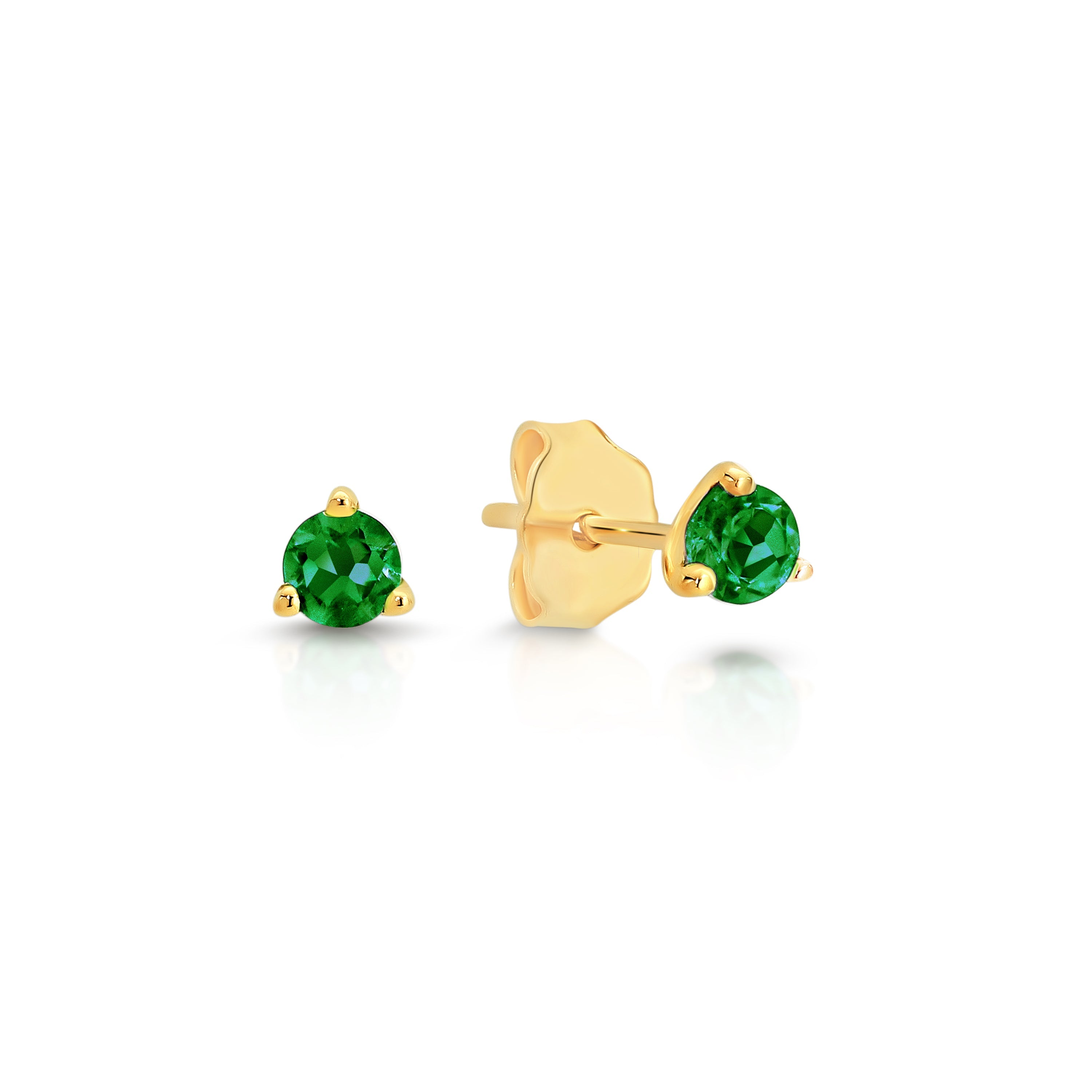 9ct cr emerald earrings