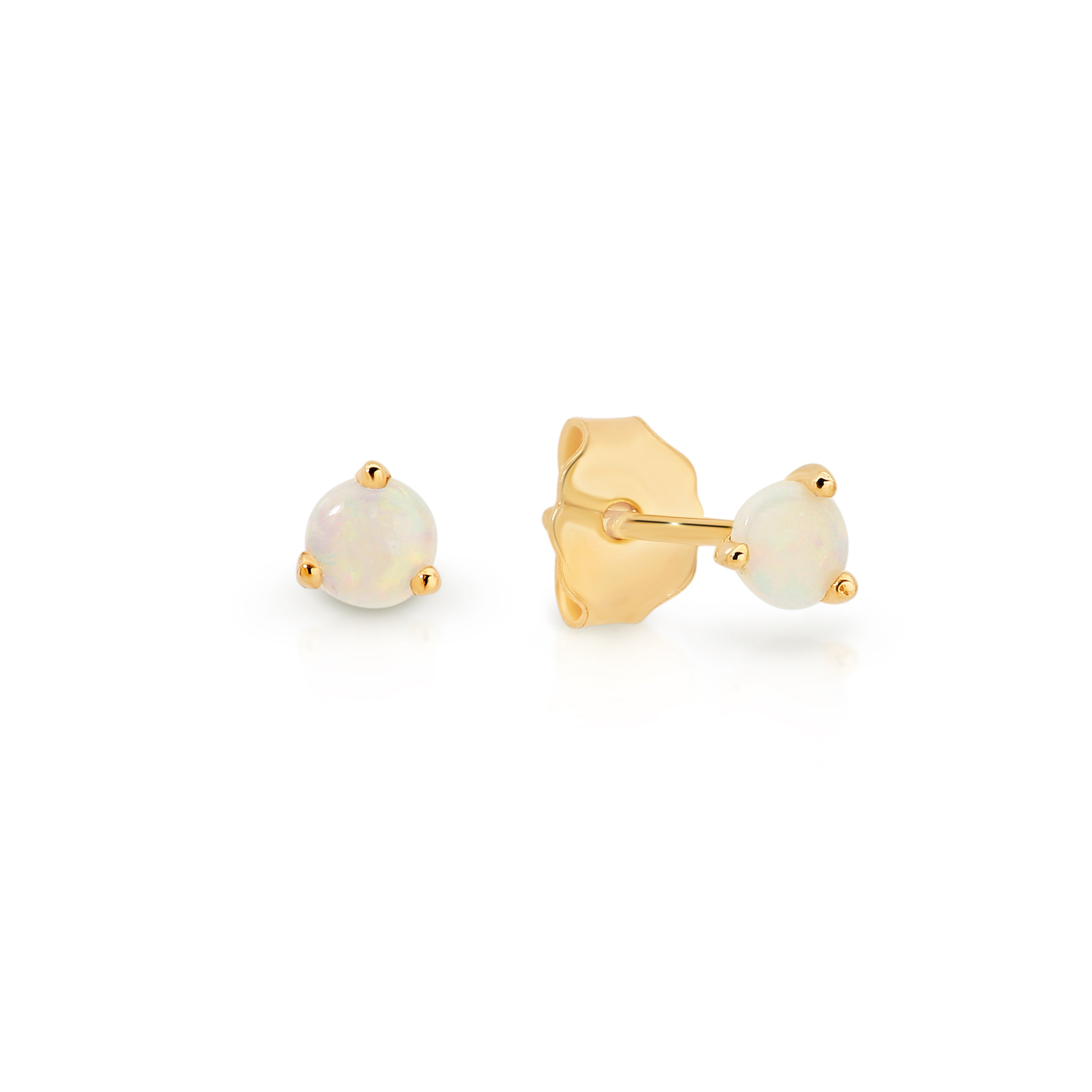 9ct opal earrings