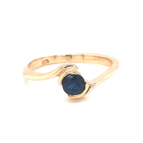 9CT Yellow Gold Sapphire Ring