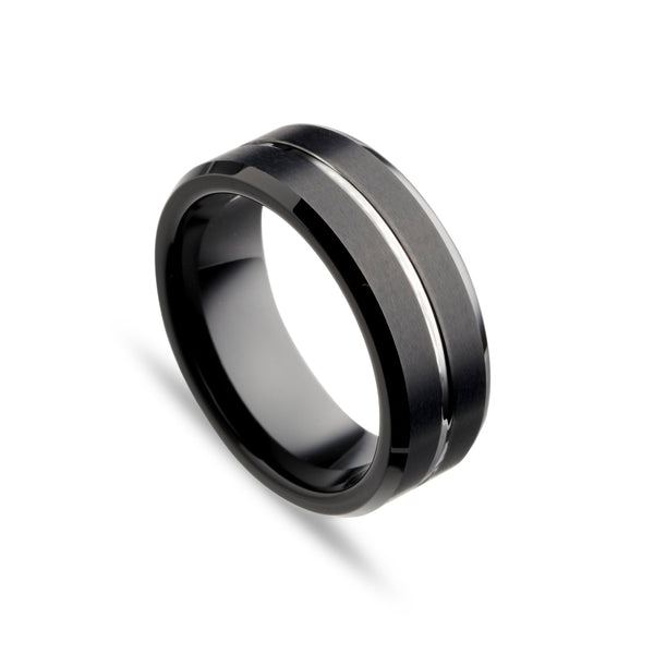 Tungsten ring black