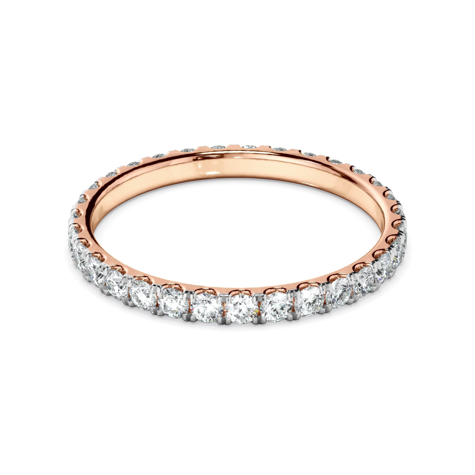 Diamond Claw Set Eternity Wedding Ring