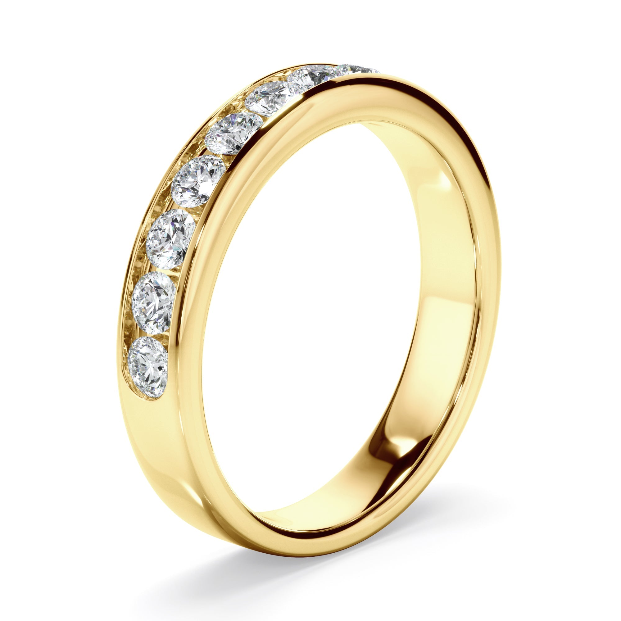 Diamond Channel Set Wedding Ring