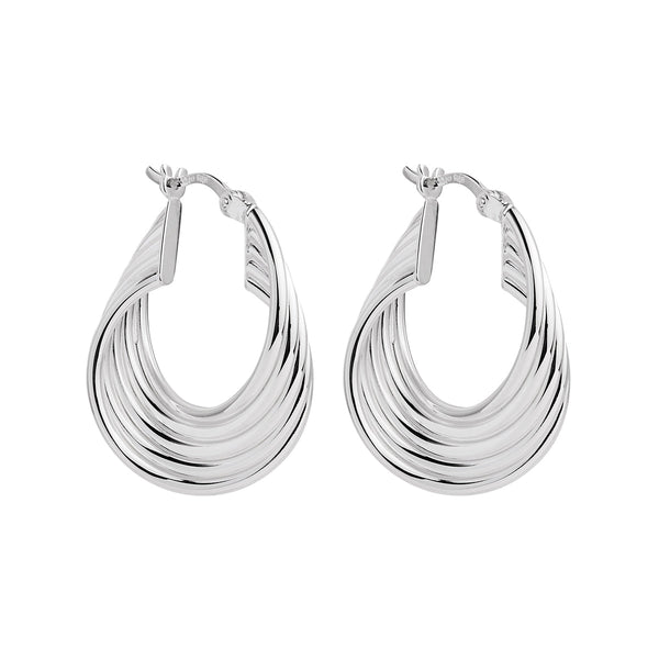 NAJO Revival Silver Hoop Earrings