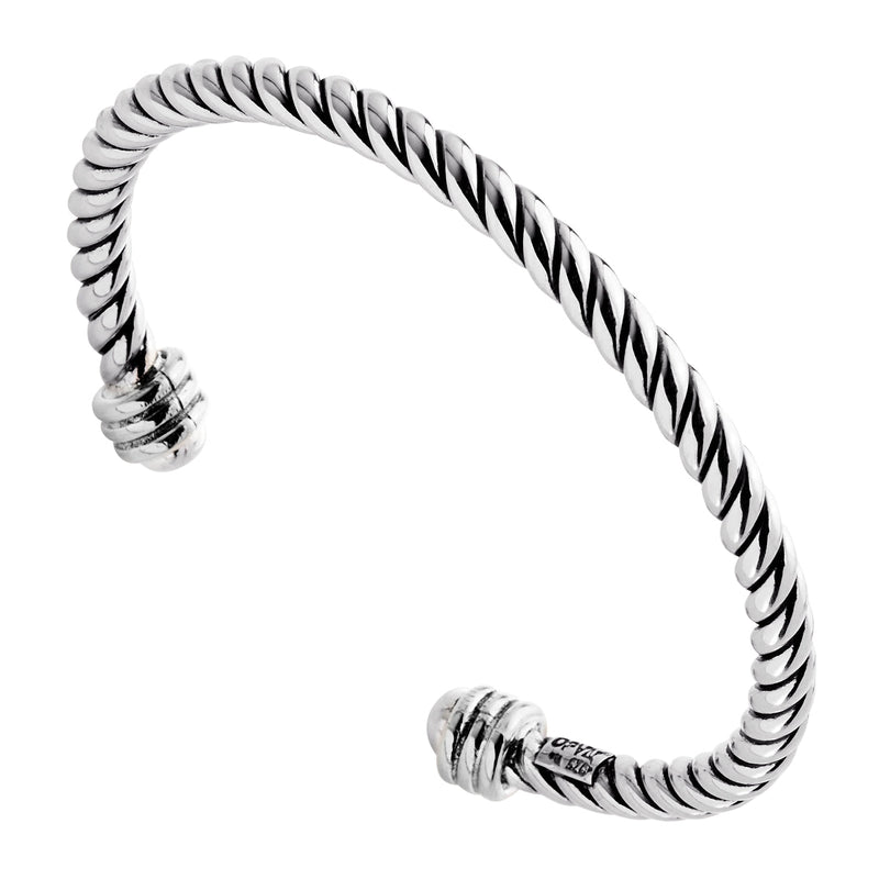 NAJO Rope Silver Cuff (60mm)